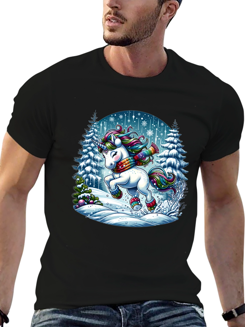 Winter Unicorn Graphic Tee
