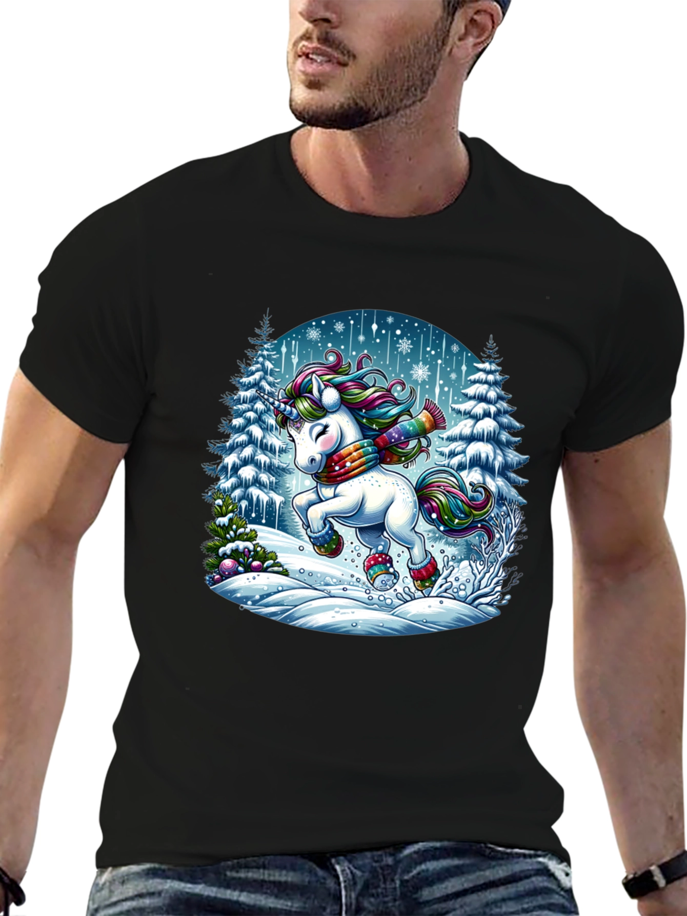 Winter Unicorn Graphic Tee