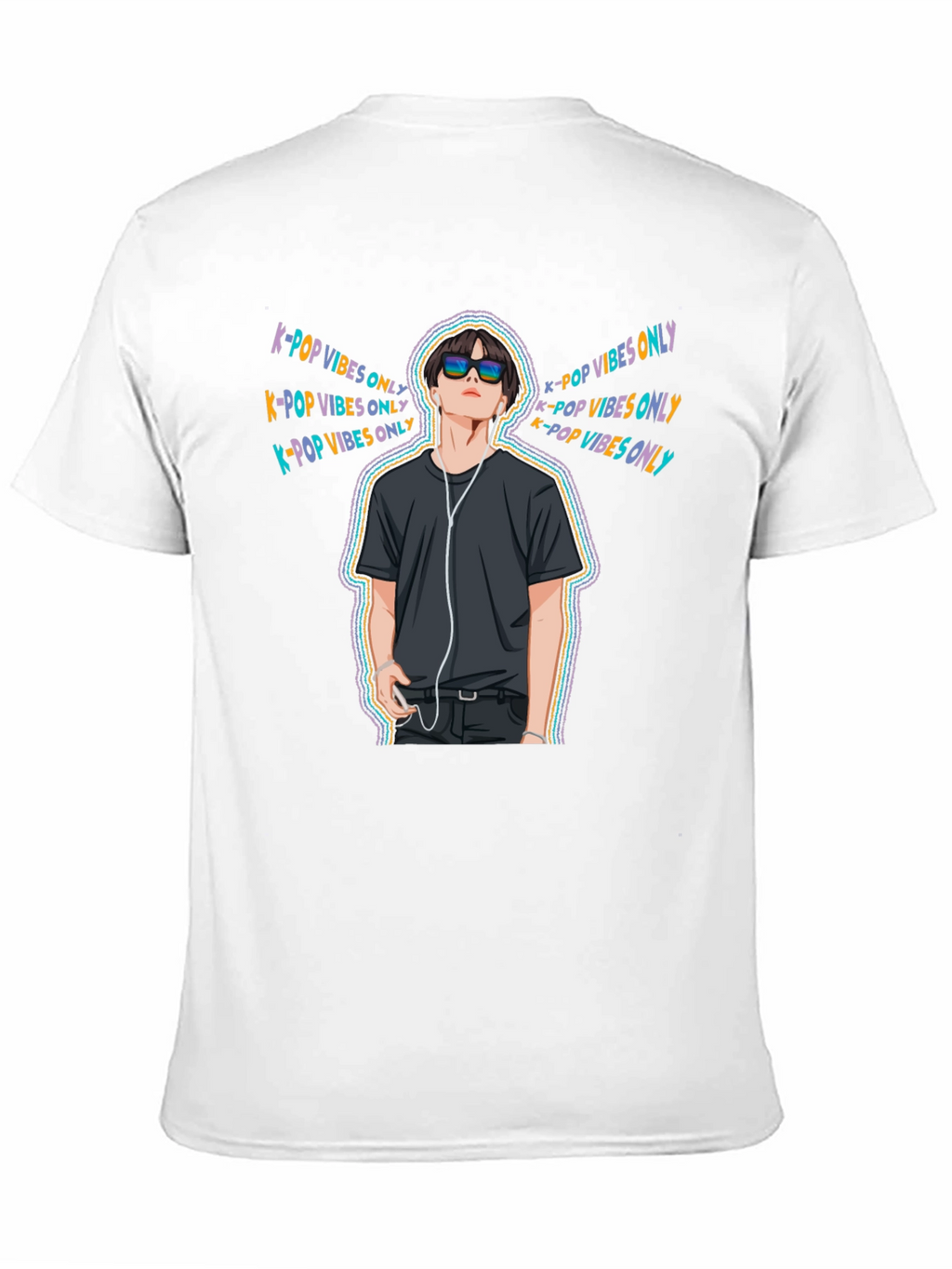 K-Pop Vibes Only Black T-Shirt