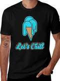 Lets Chill Ice Cream T-Shirt - Casual Graphic Tee