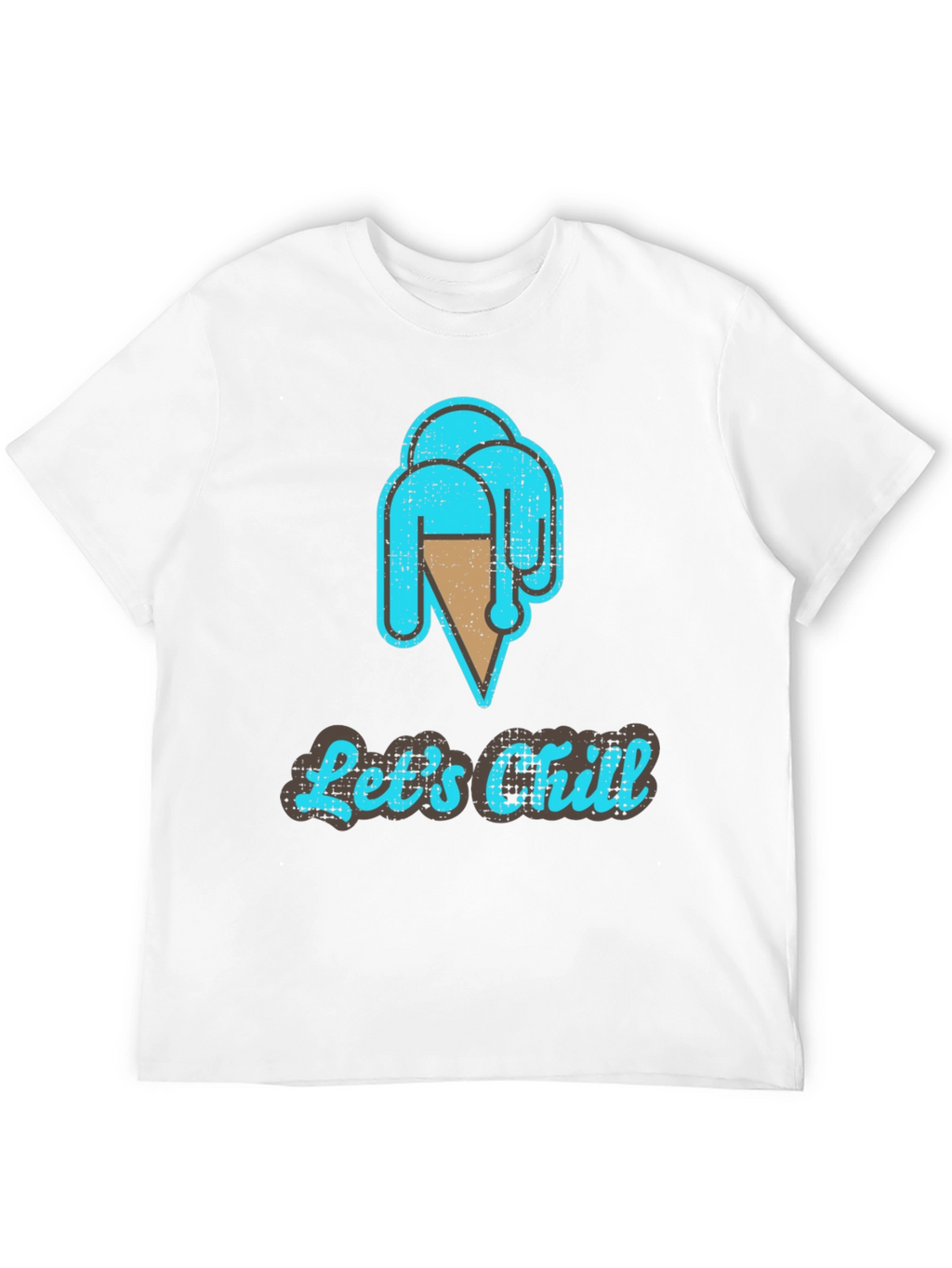 Lets Chill Ice Cream T-Shirt - Casual Graphic Tee