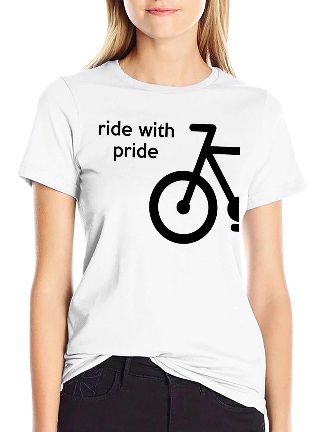 Ride with Pride Black Graphic Tee