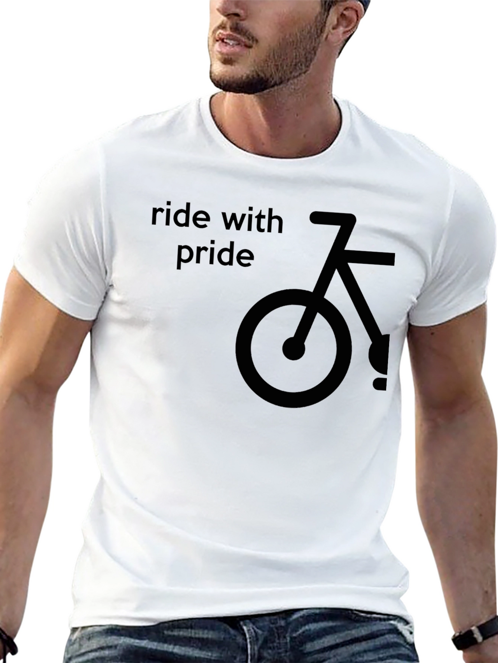 Ride with Pride Black Graphic Tee