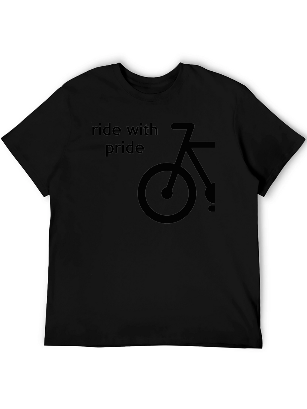 Ride with Pride Black Graphic Tee