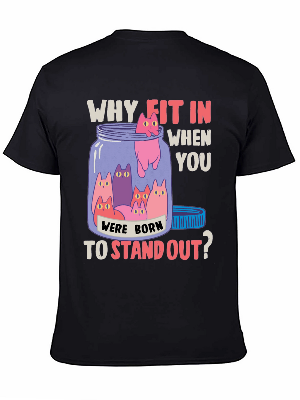 Why Fit In Cat T-Shirt
