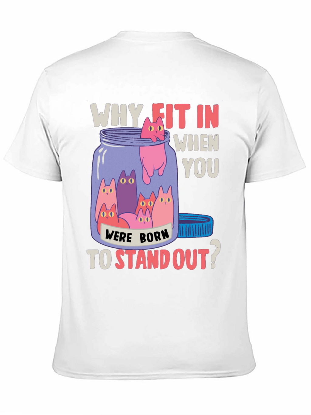 Why Fit In Cat T-Shirt