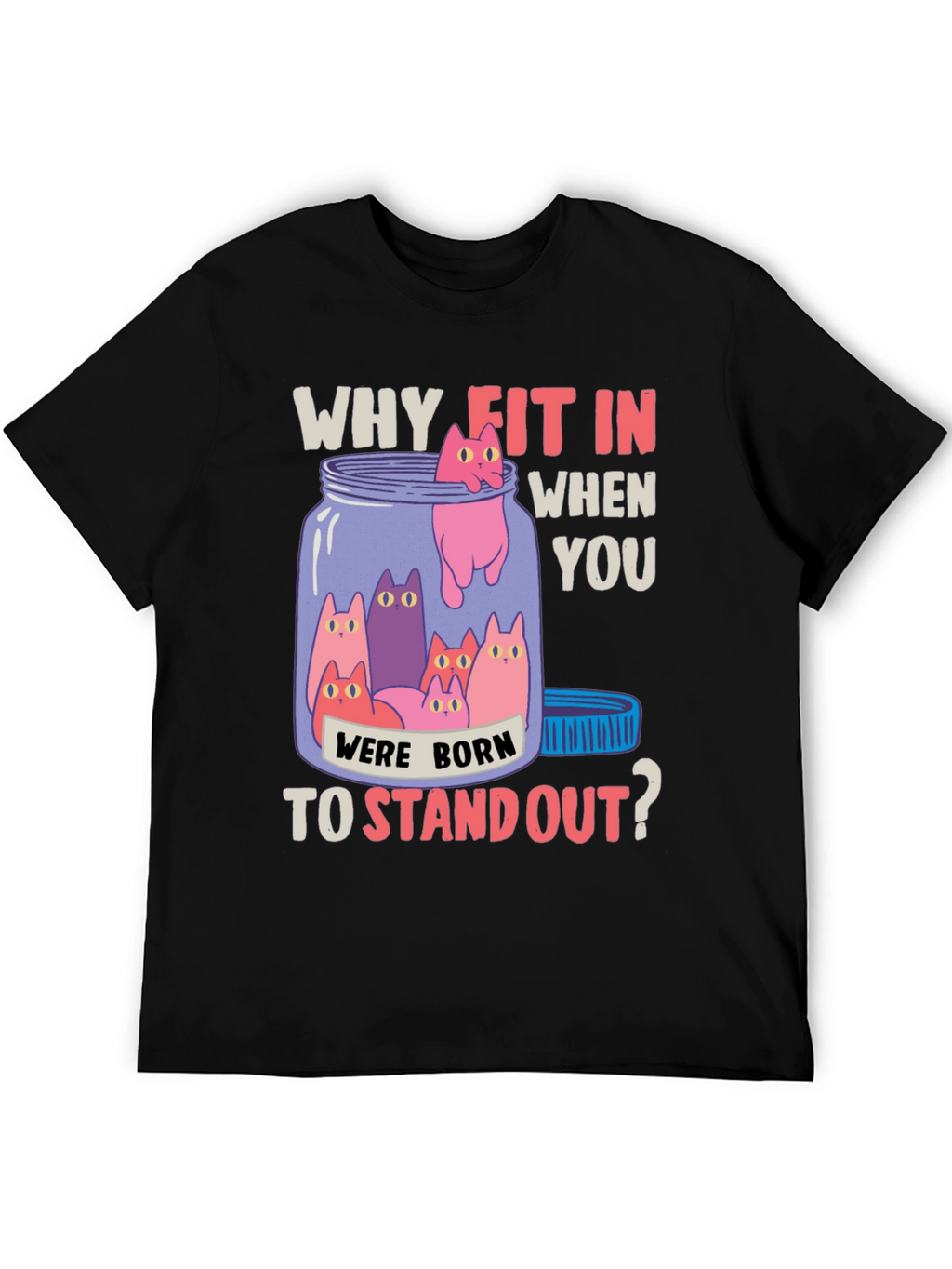 Why Fit In Cat T-Shirt