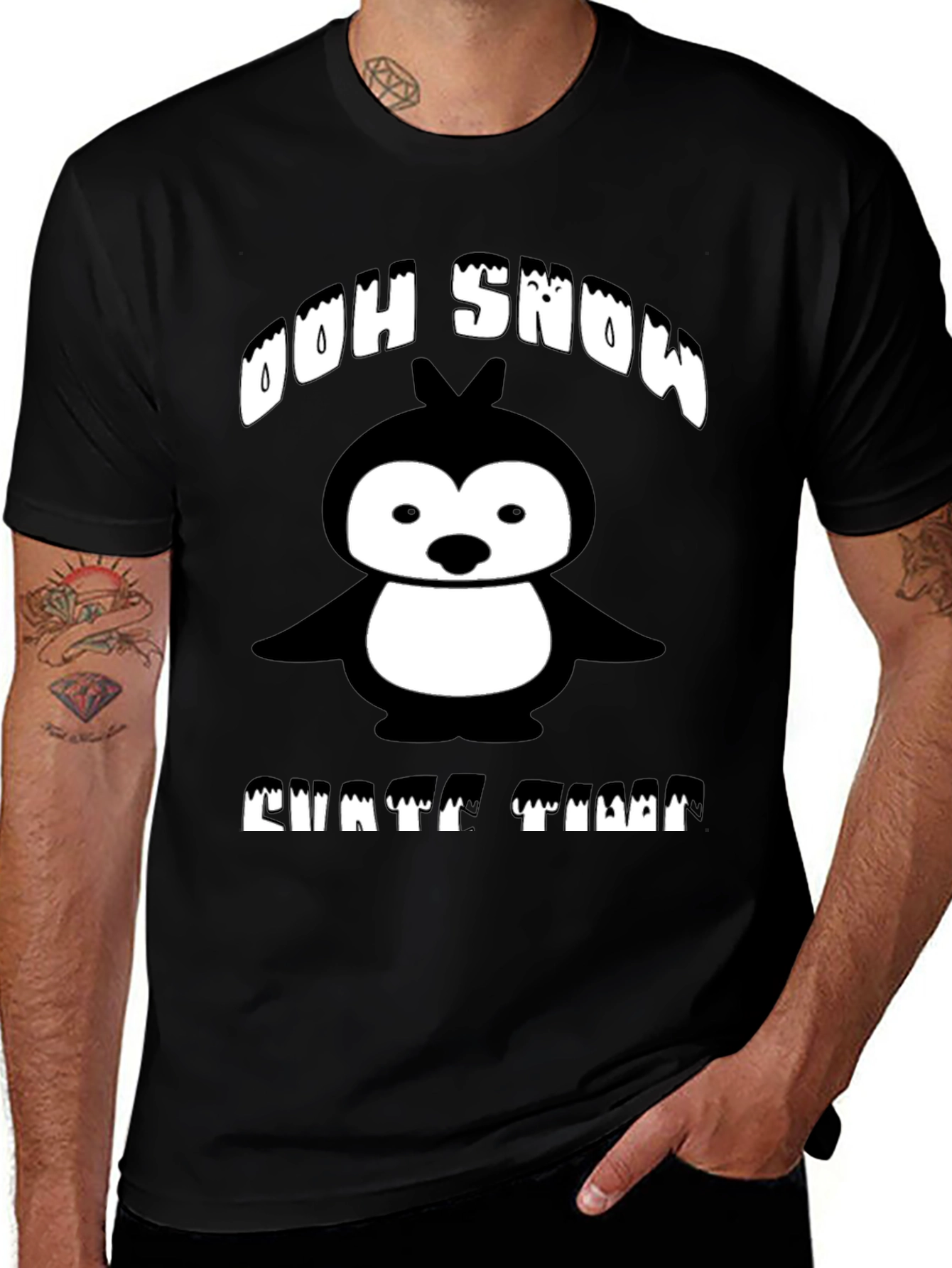 Ooh Snow Chatta Time T-Shirt Penguin