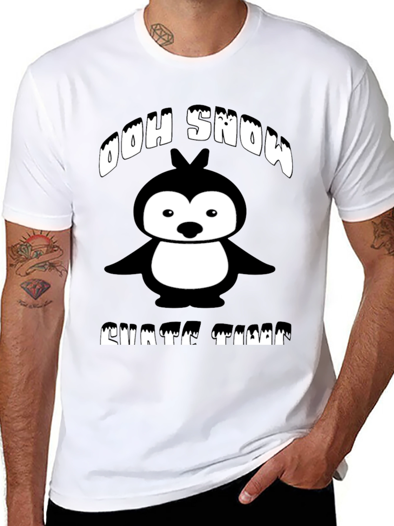 Ooh Snow Chatta Time T-Shirt Penguin
