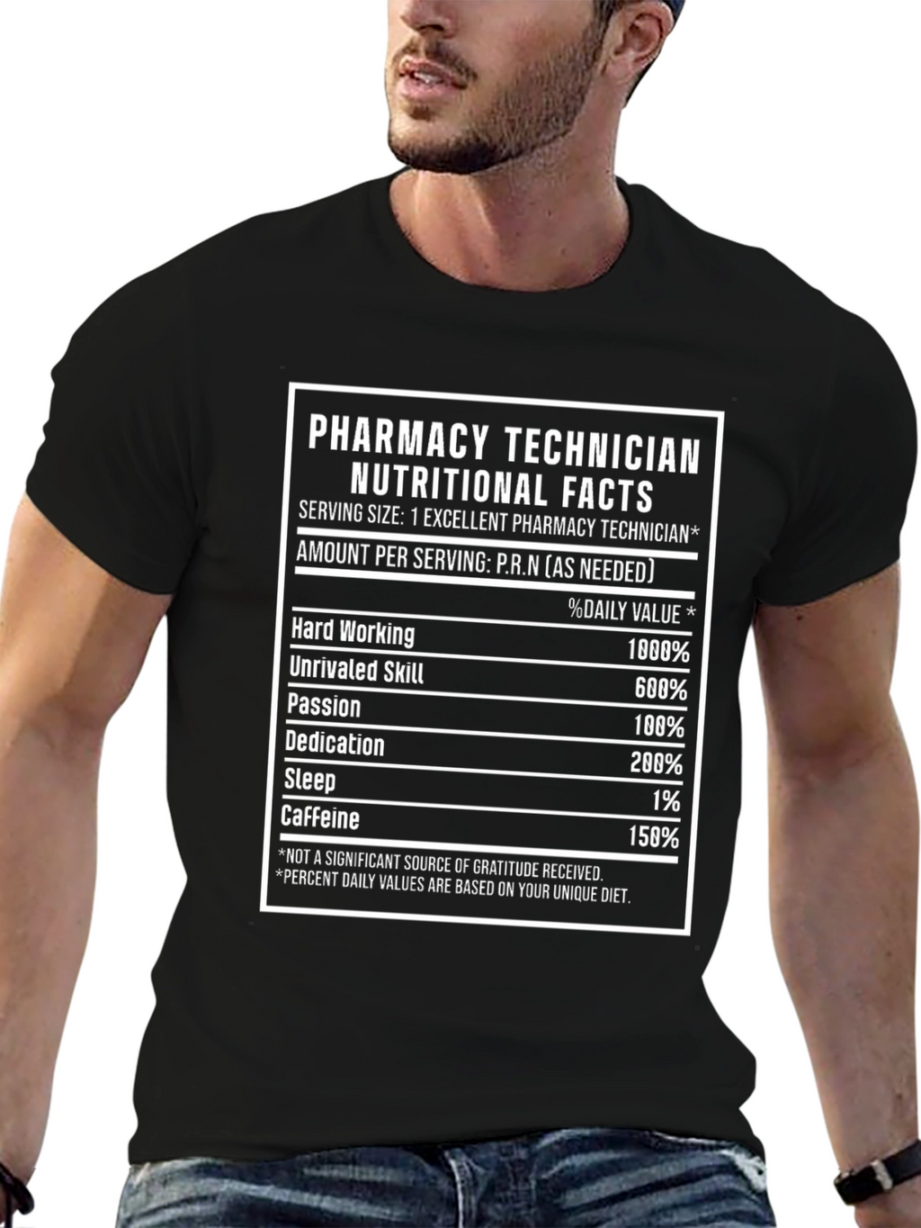 Pharmacy Technician Nutritional Facts T-Shirt