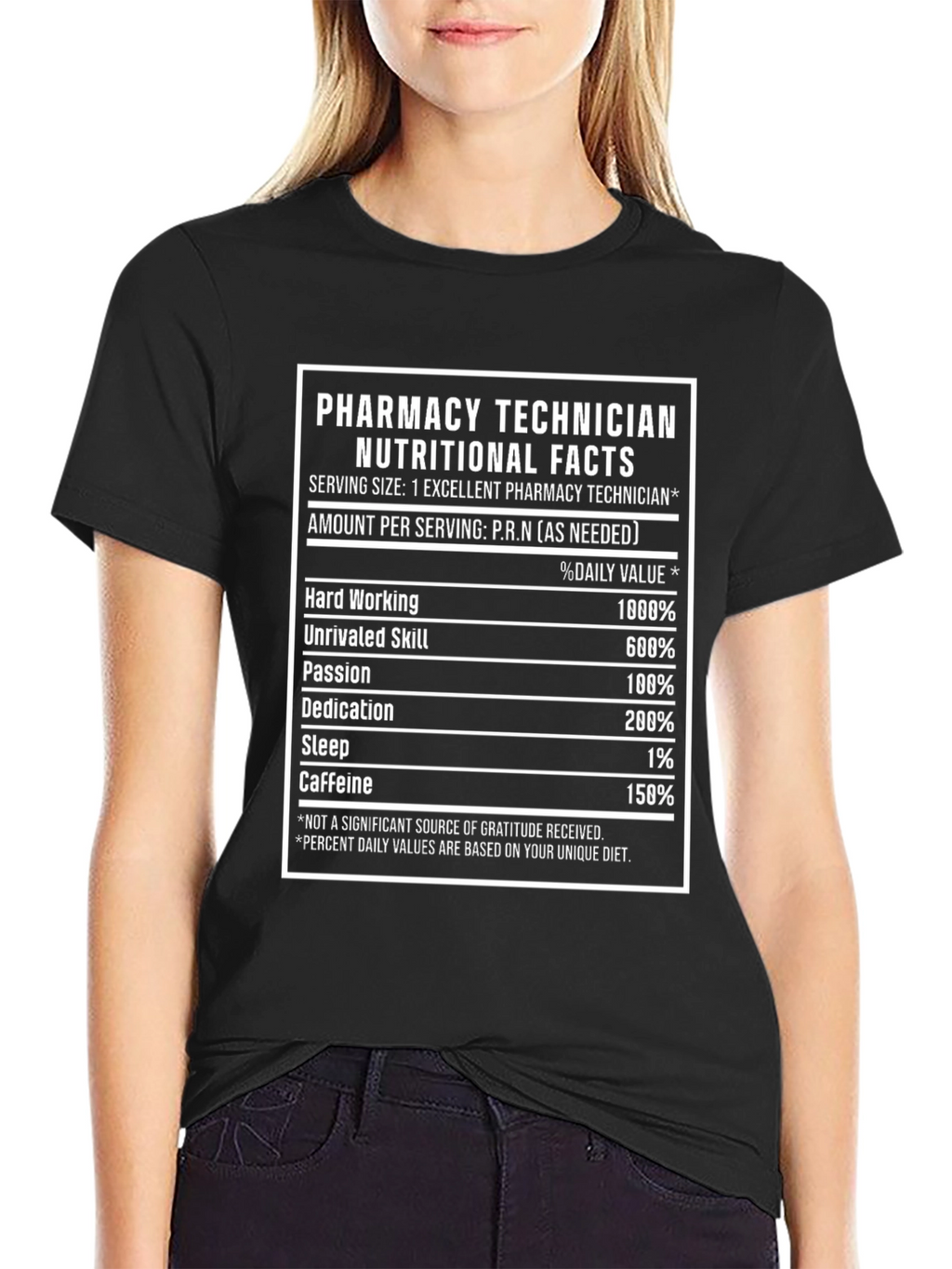 Pharmacy Technician Nutritional Facts T-Shirt