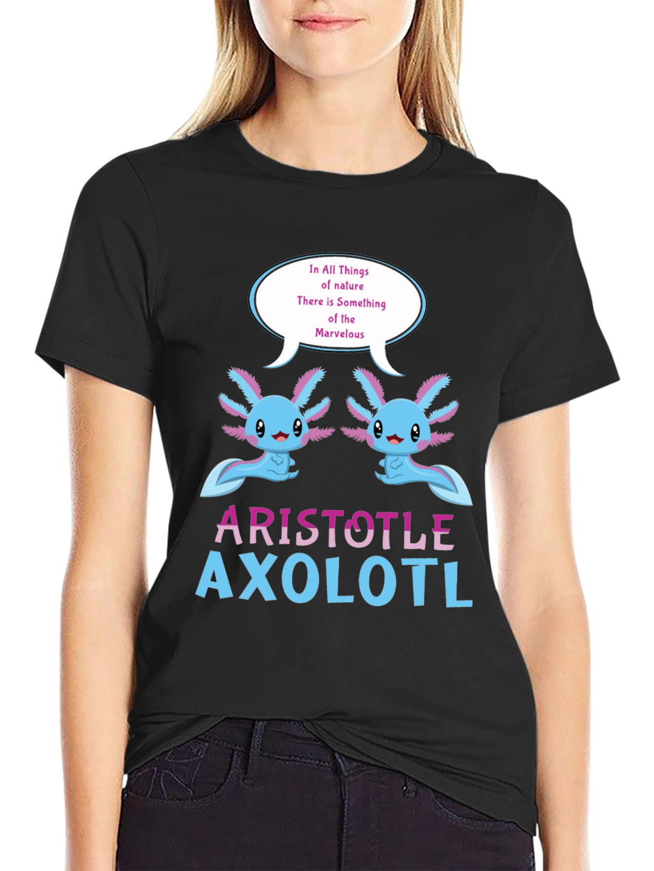 Aristotle Axolotl T-Shirt - Natures Marvel