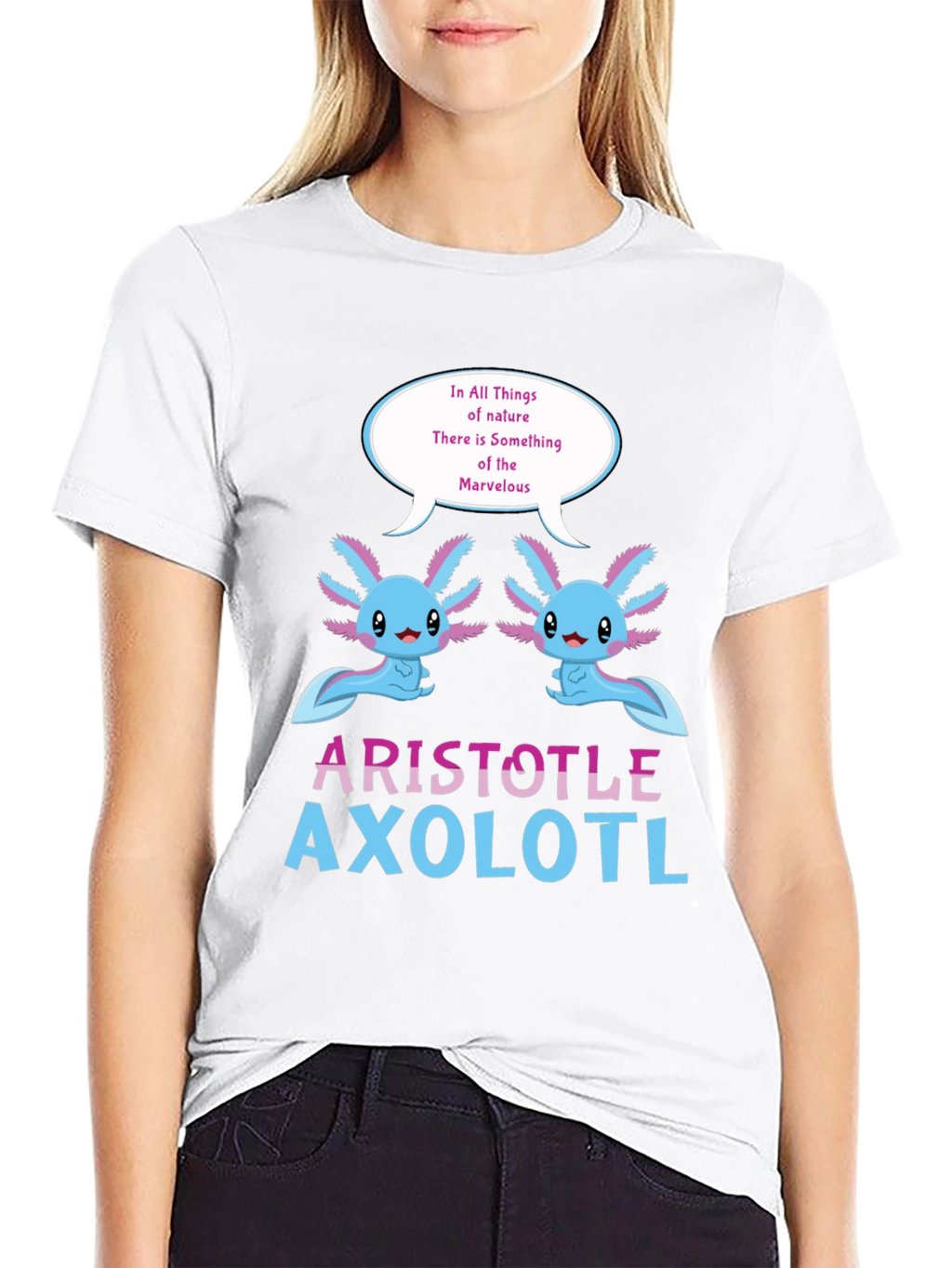 Aristotle Axolotl T-Shirt - Natures Marvel