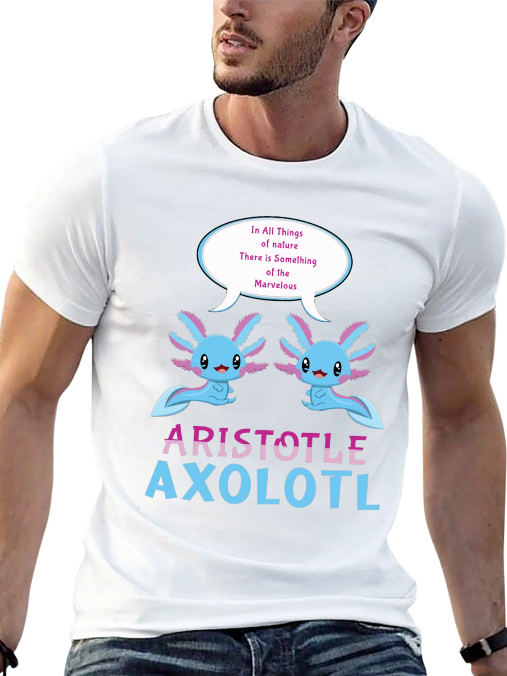 Aristotle Axolotl T-Shirt - Natures Marvel