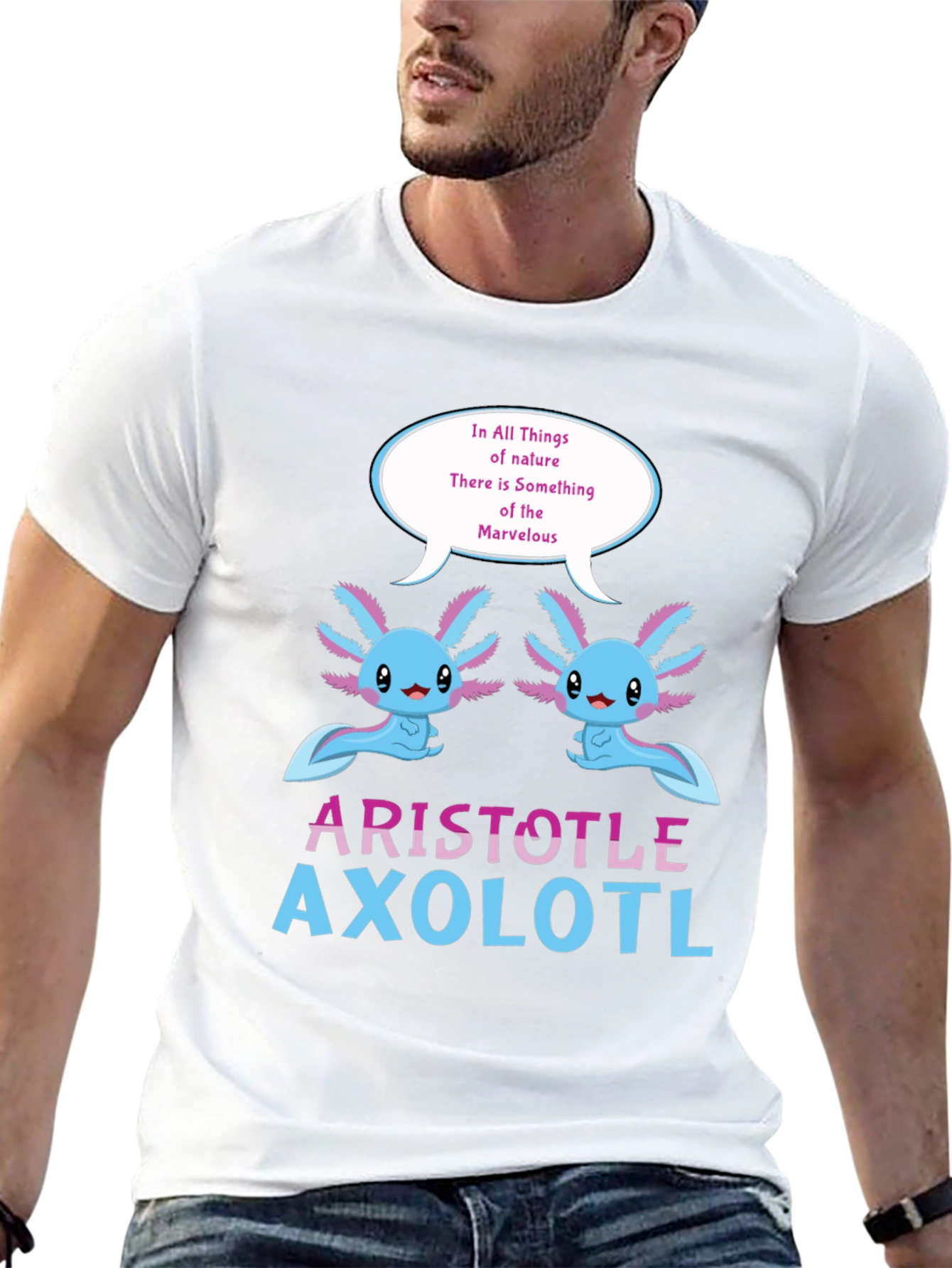 Aristotle Axolotl T-Shirt - Natures Marvel