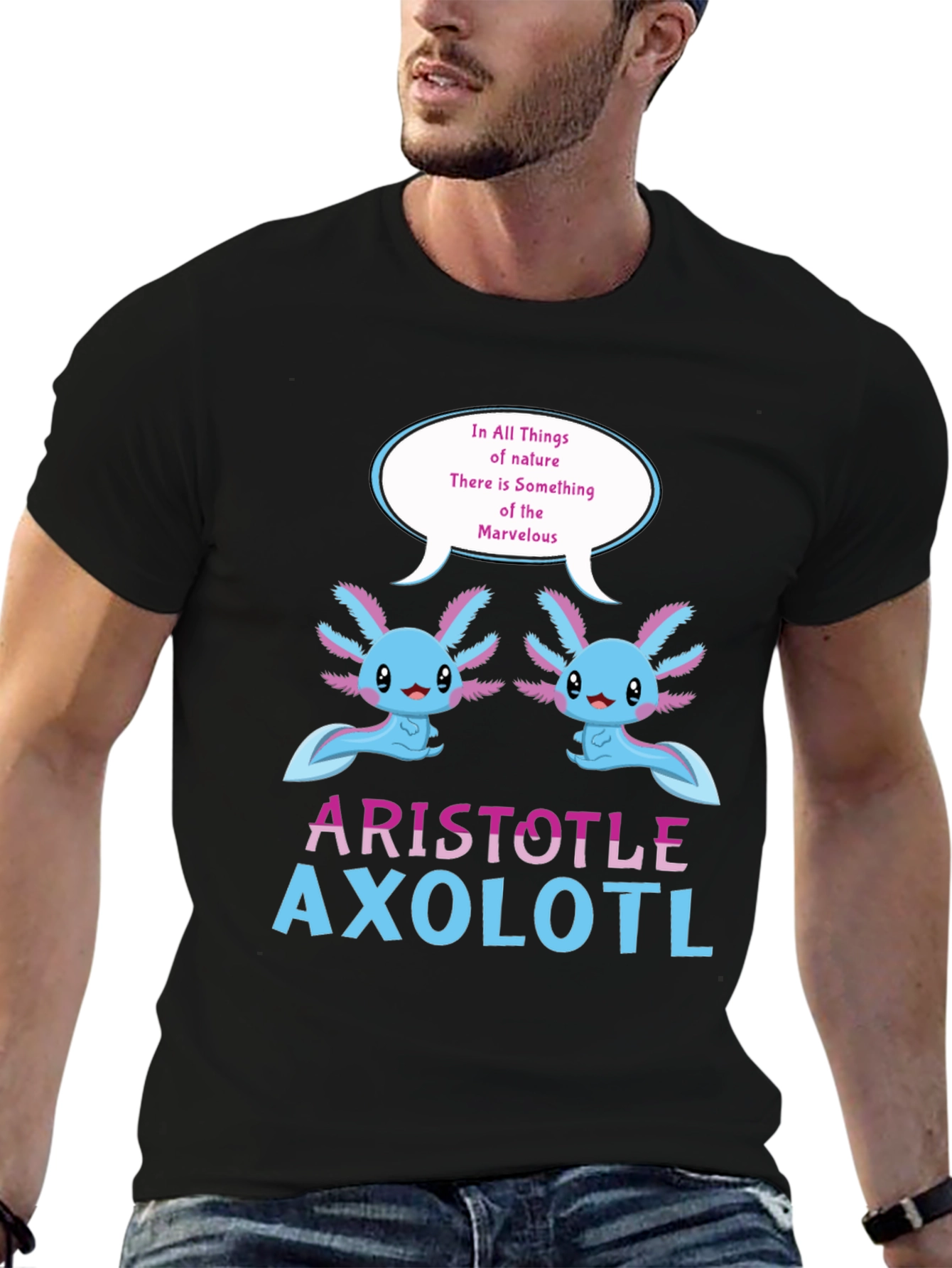 Aristotle Axolotl T-Shirt - Natures Marvel