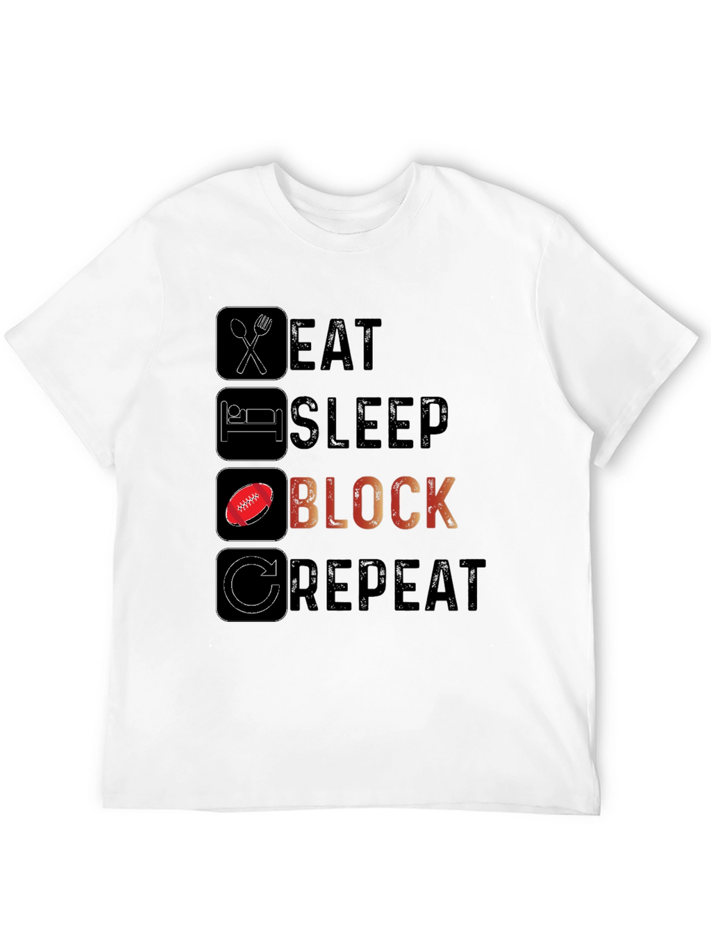 Eat Sleep Block Repeat T-Shirt