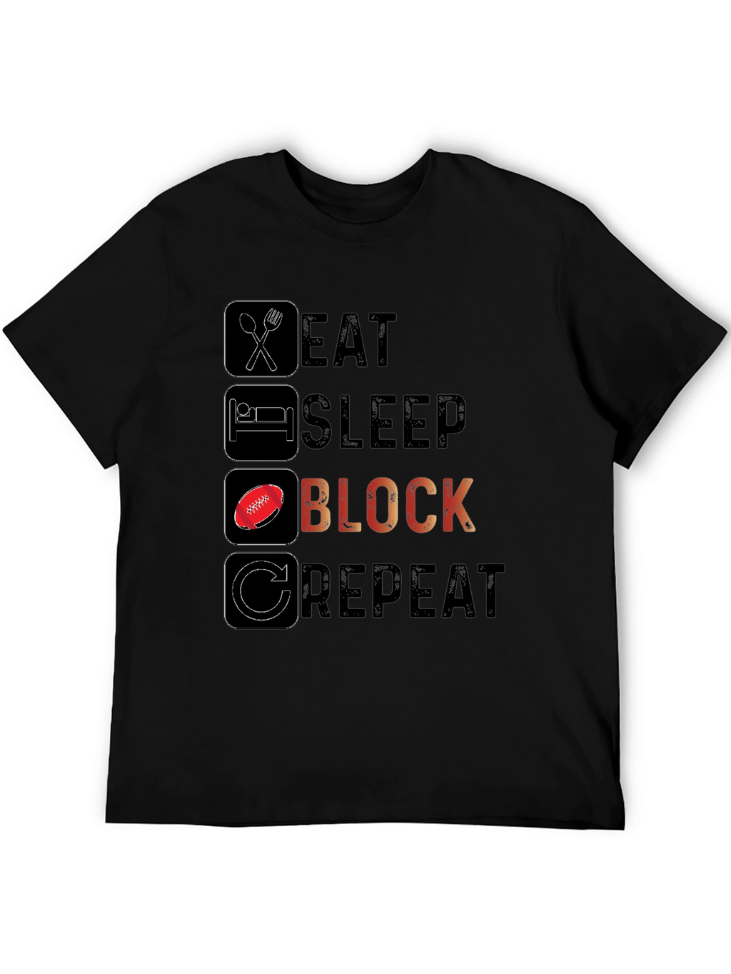 Eat Sleep Block Repeat T-Shirt