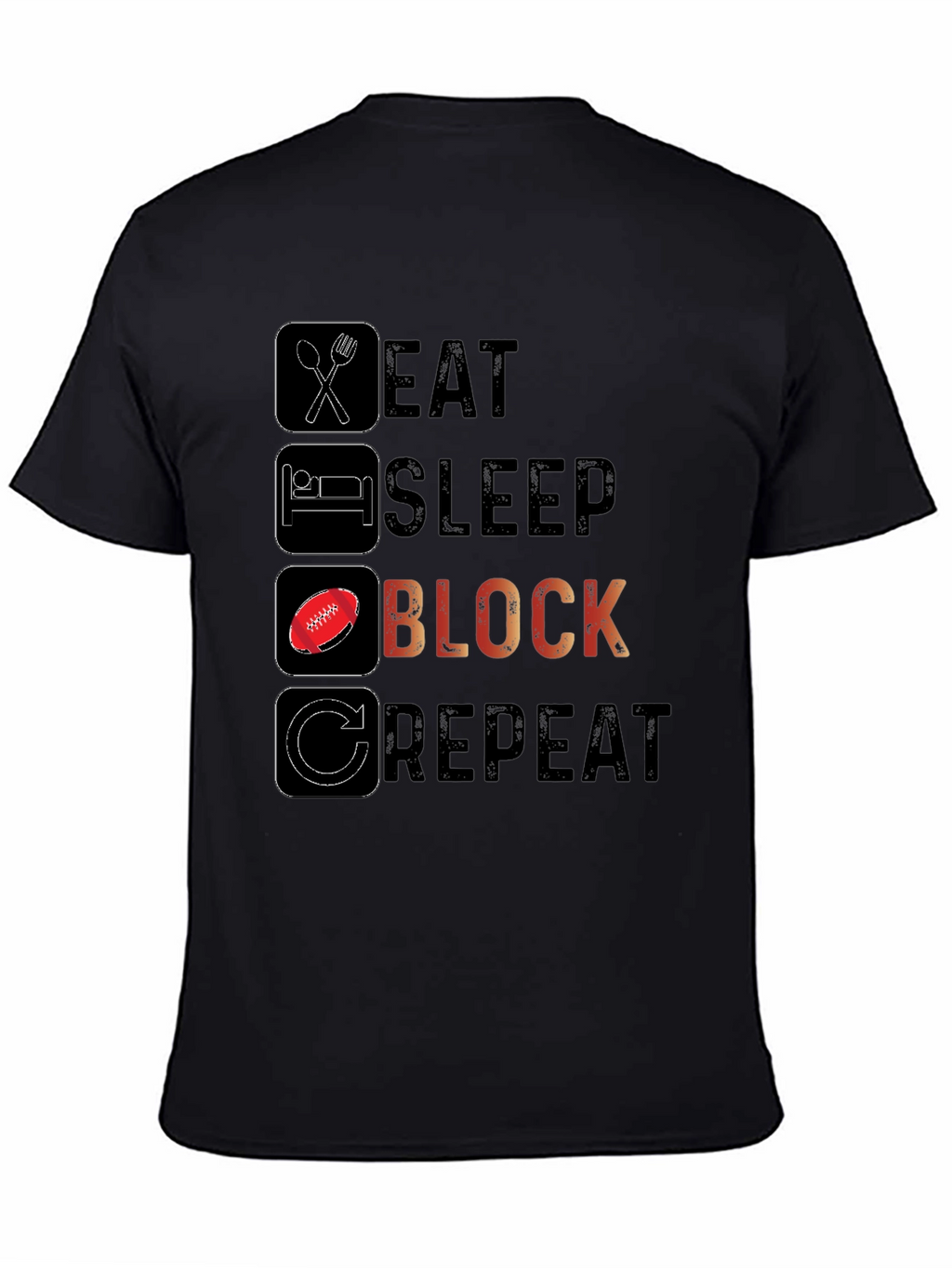 Eat Sleep Block Repeat T-Shirt