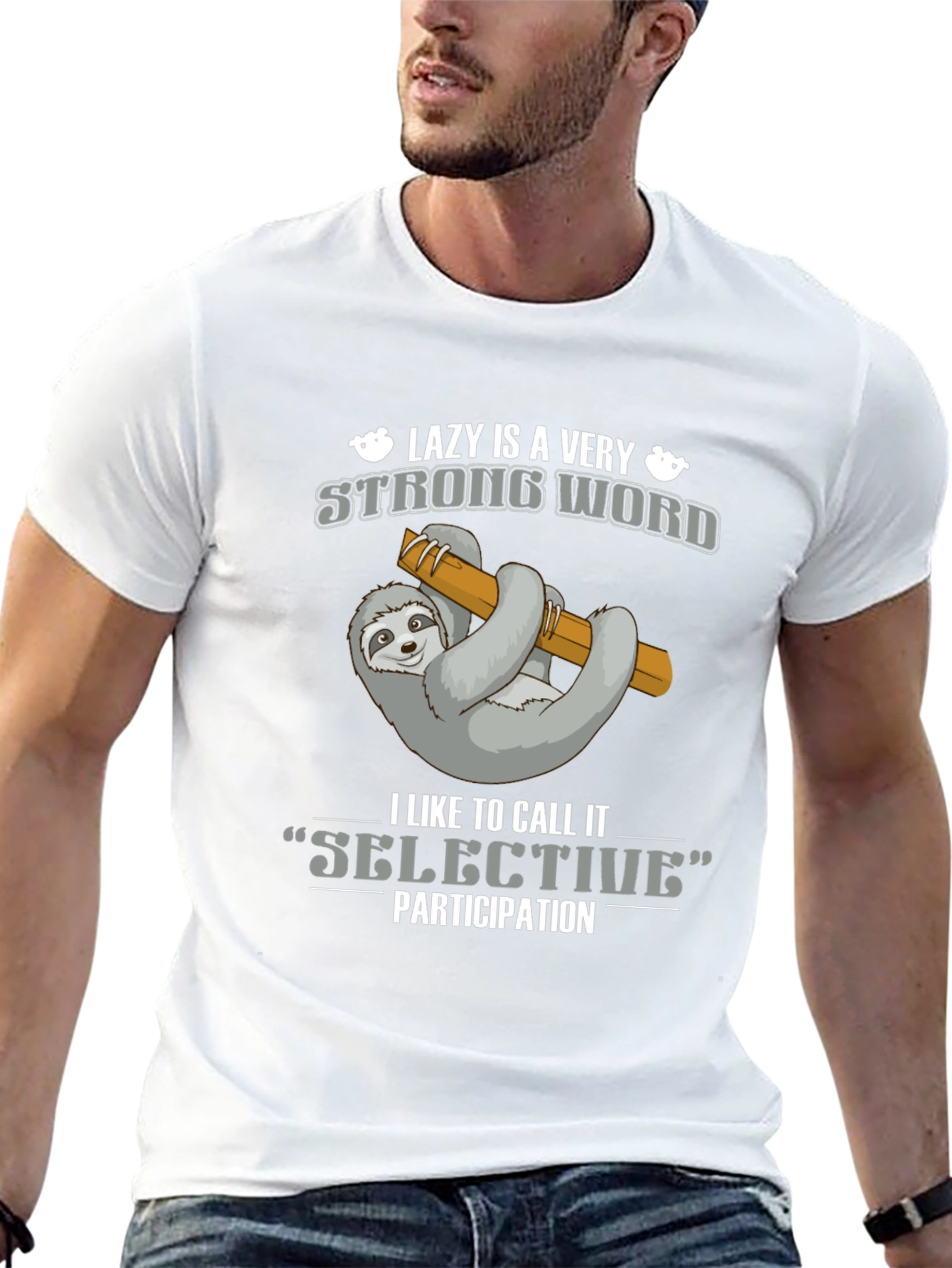 Lazy Sloth T-Shirt - Selective Participation Tee