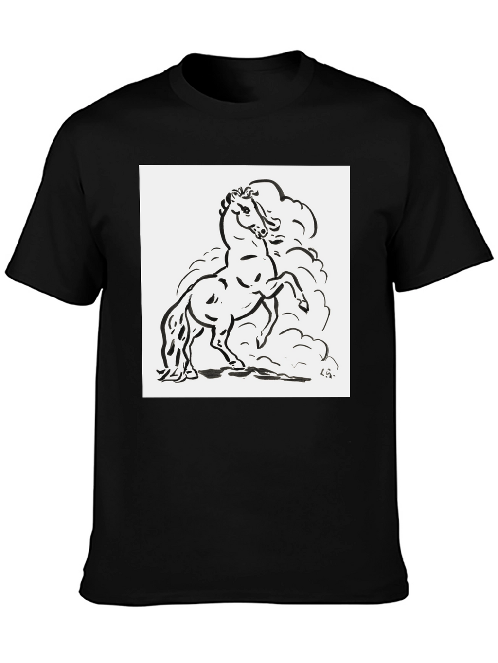 Black Horse Graphic Tee