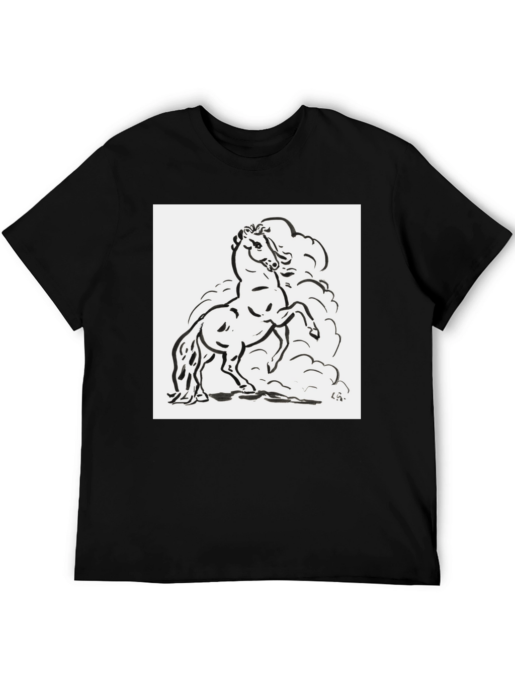 Black Horse Graphic Tee