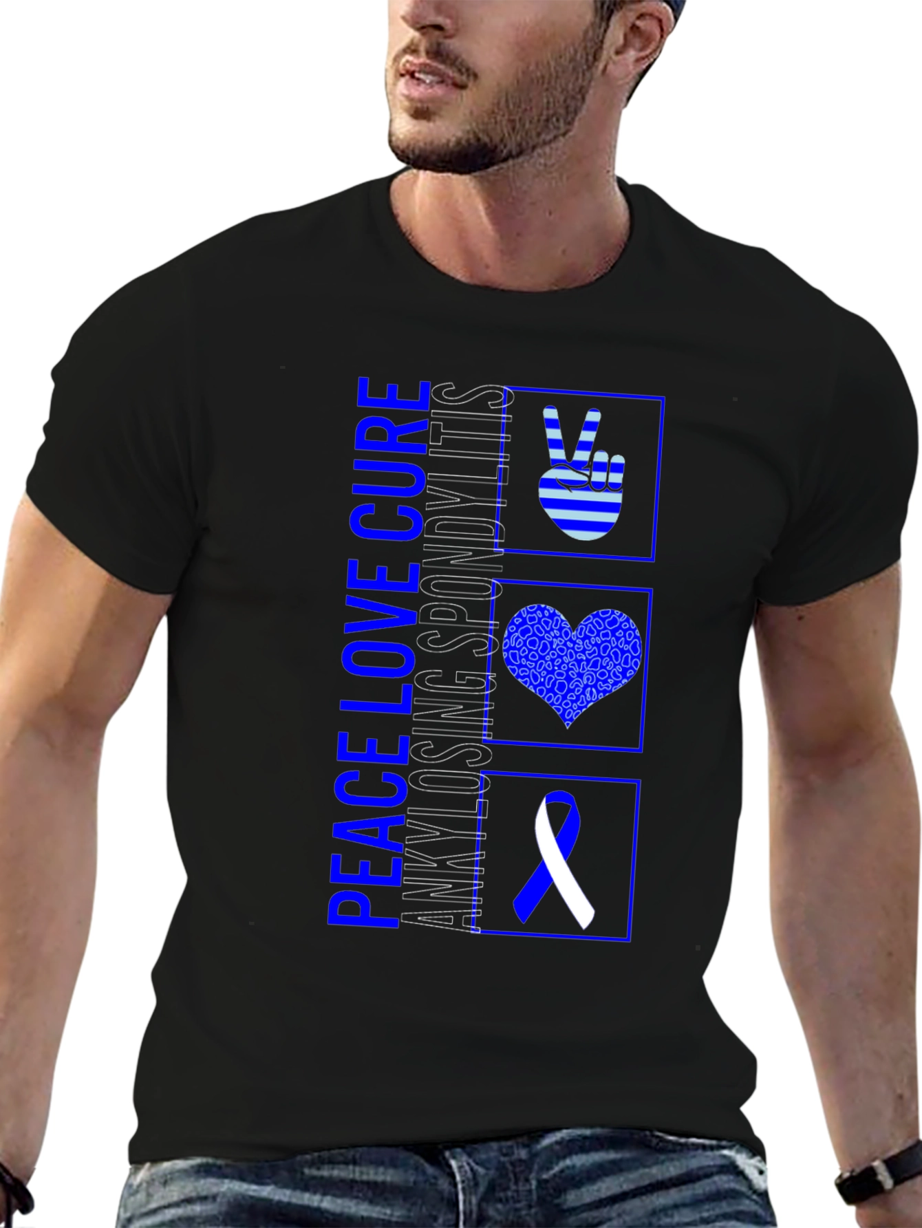 Peace Love Cure Awareness Tee