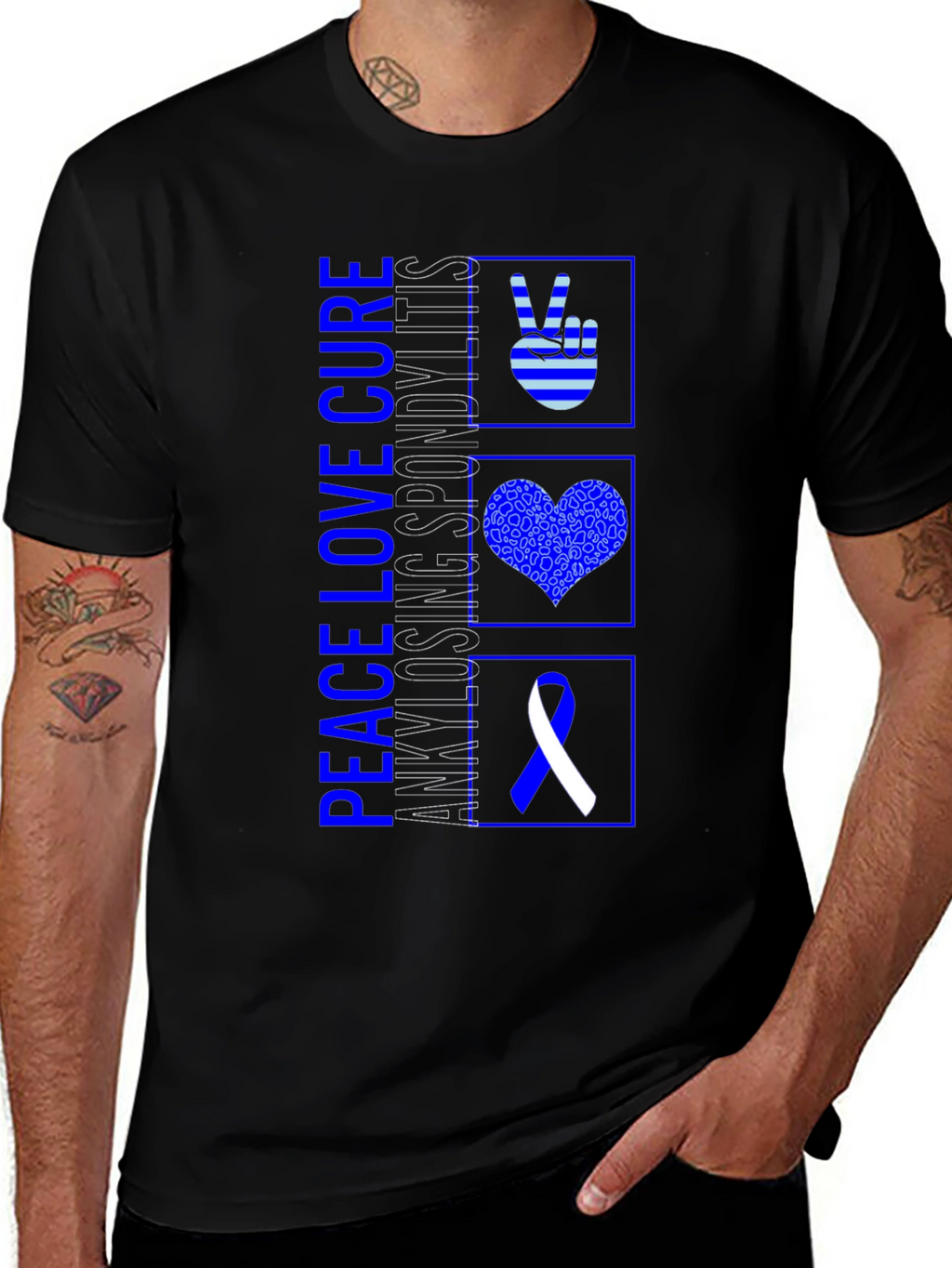 Peace Love Cure Awareness Tee