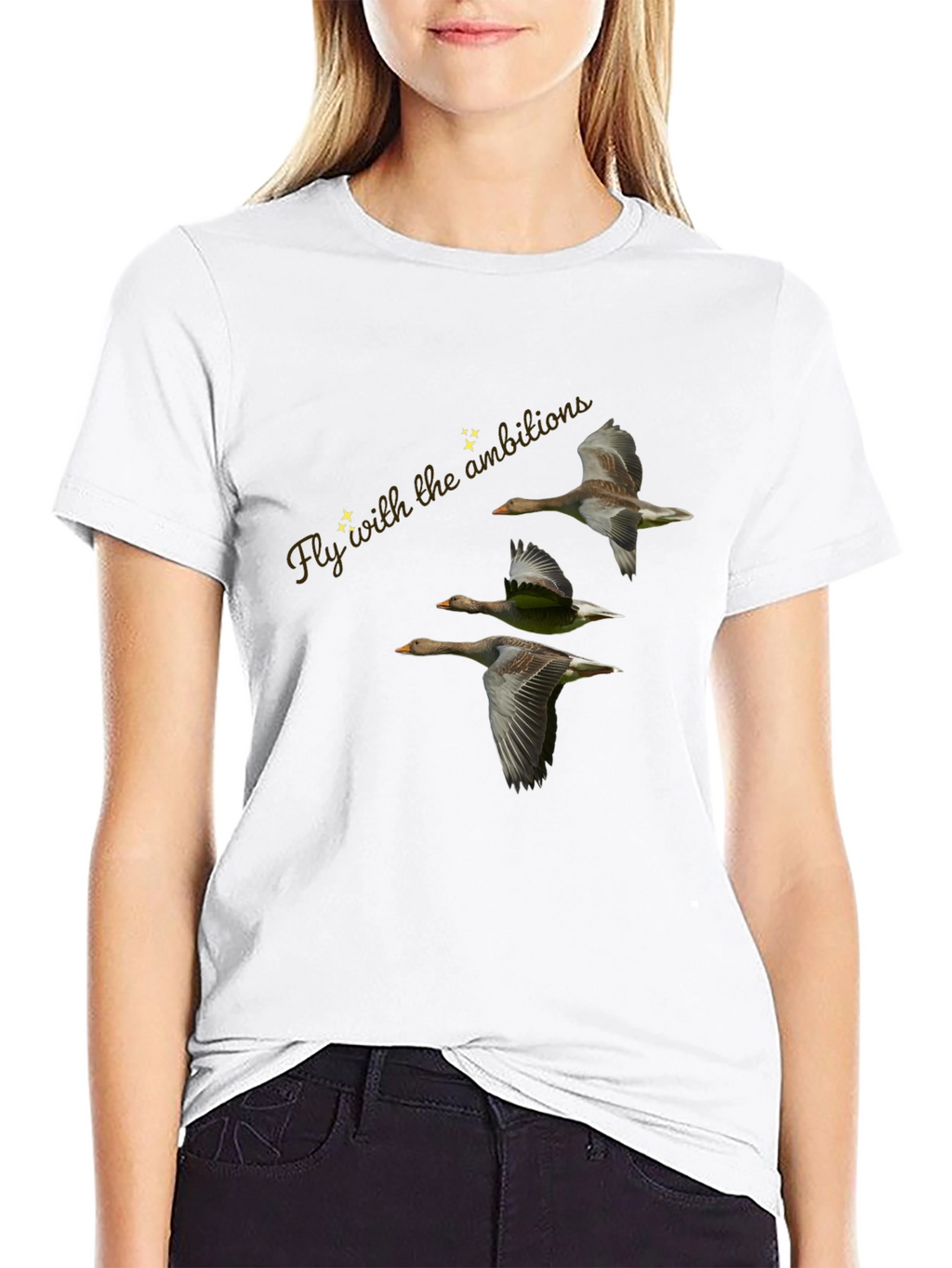 Fly with Ambition Black T-Shirt