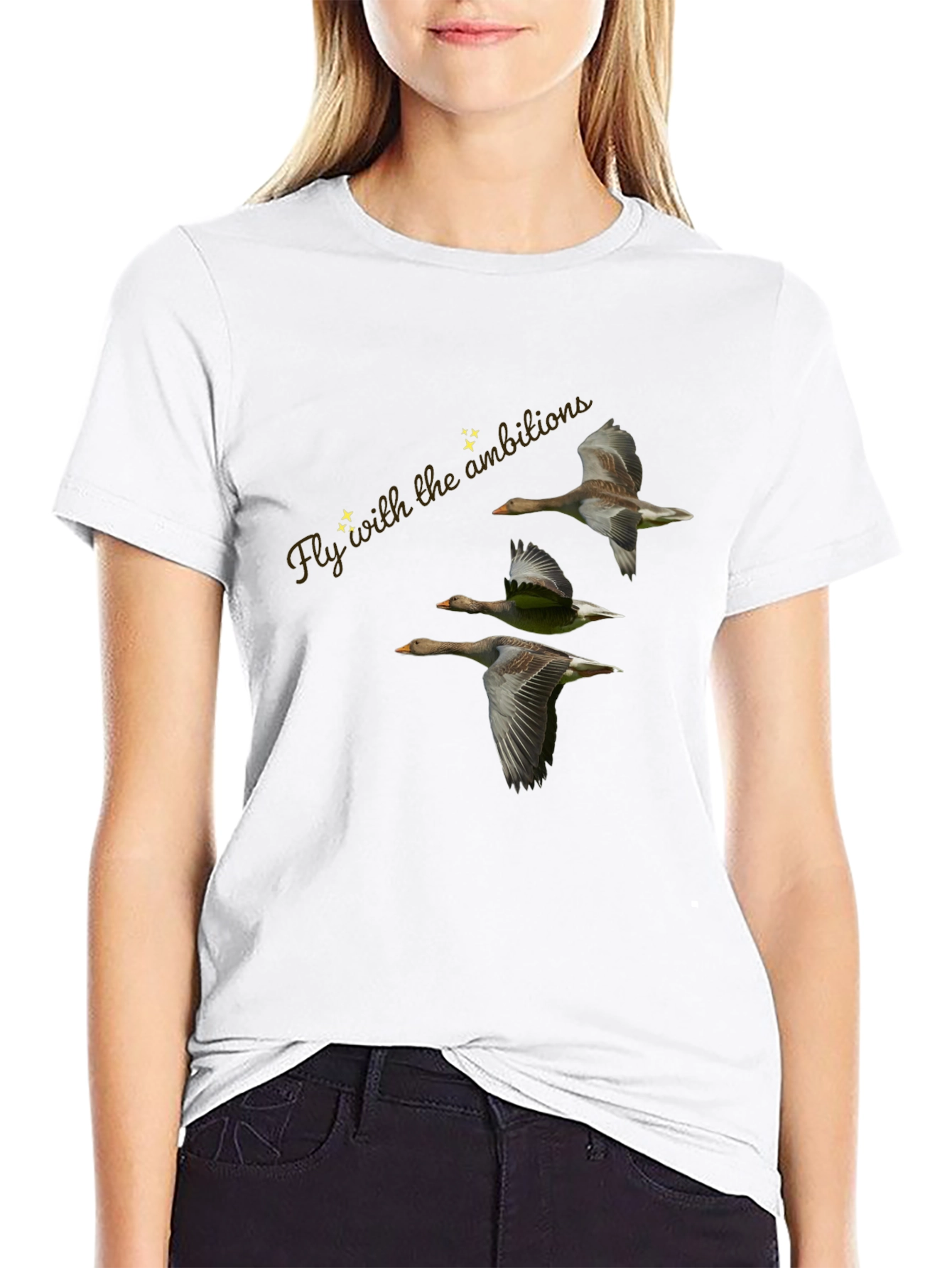 Fly with Ambition Black T-Shirt