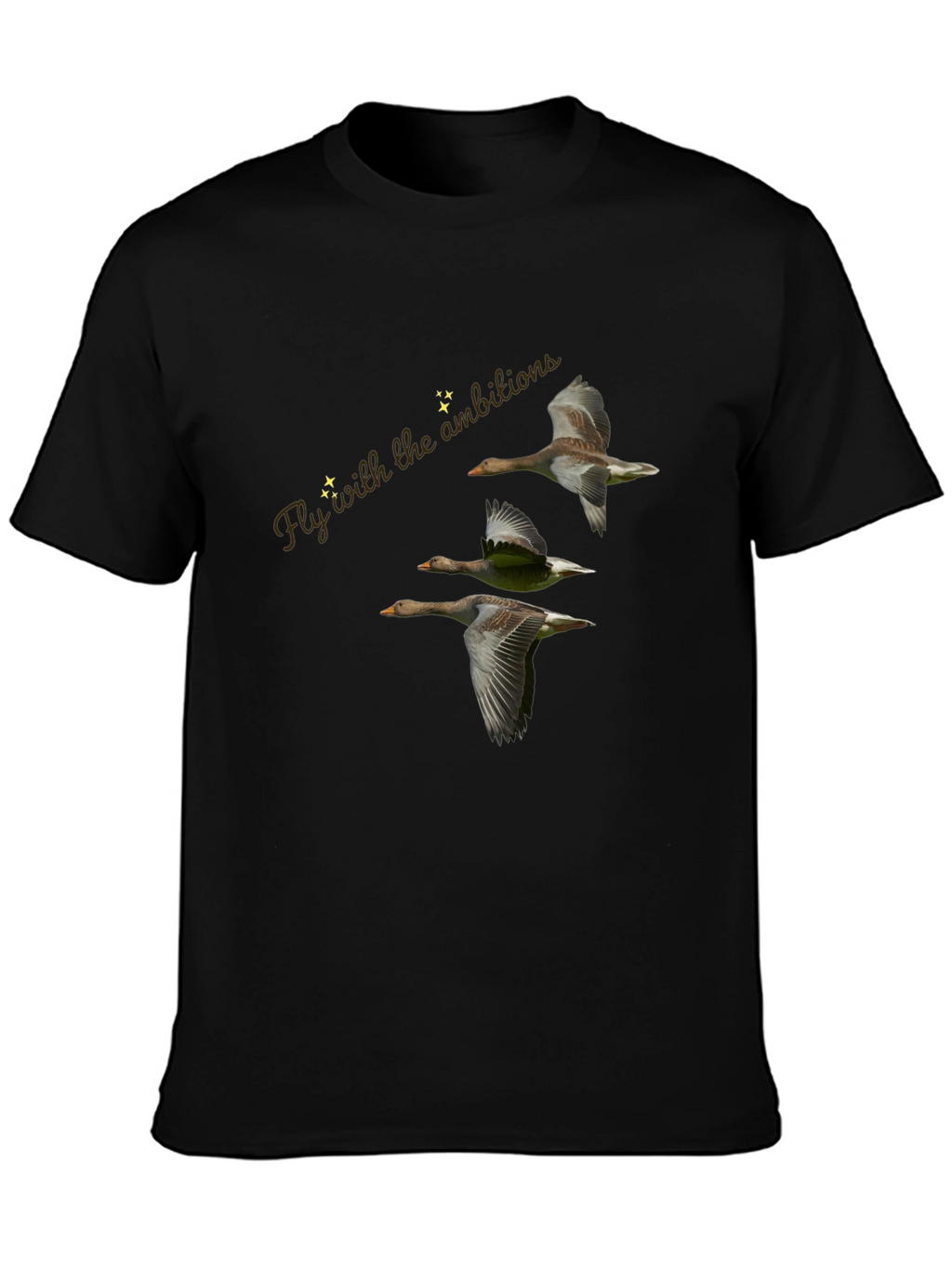 Fly with Ambition Black T-Shirt