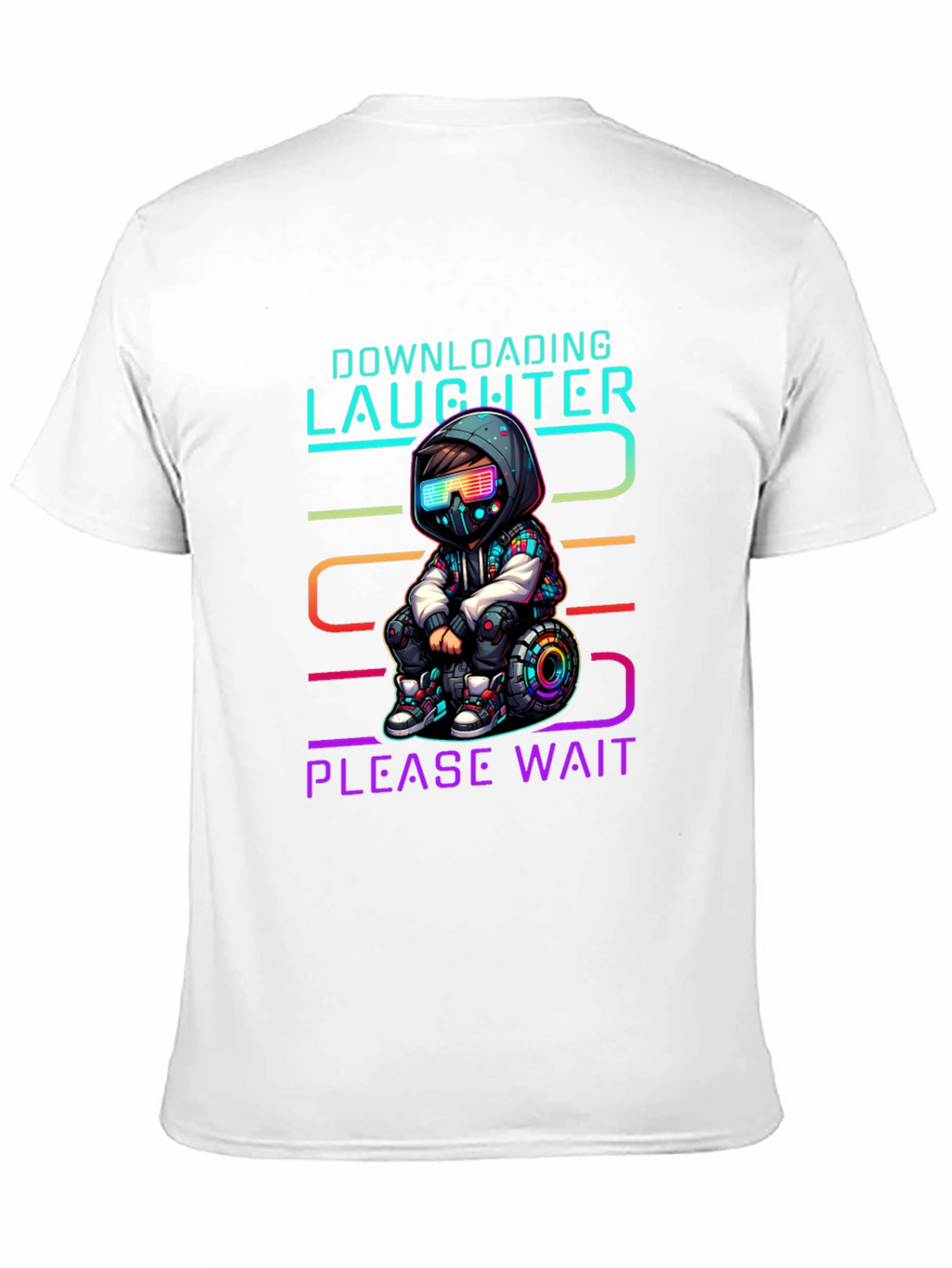 Downloading Laughter Graphic T-Shirt