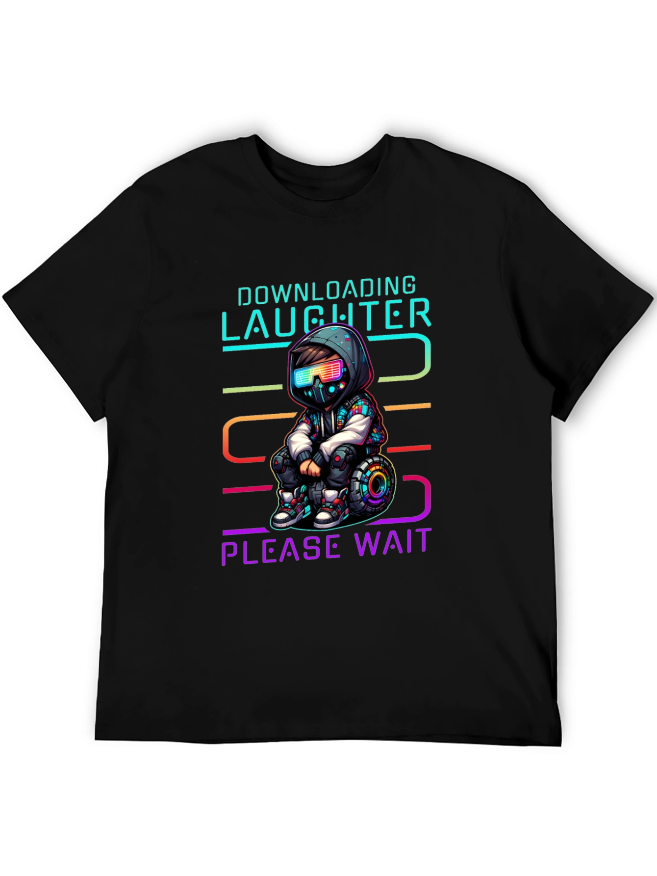 Downloading Laughter Graphic T-Shirt