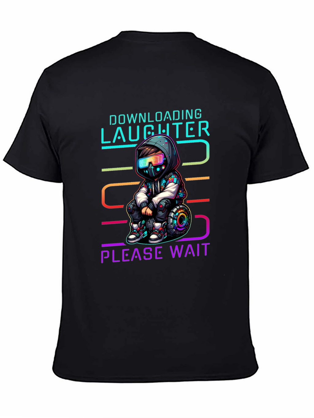 Downloading Laughter Graphic T-Shirt