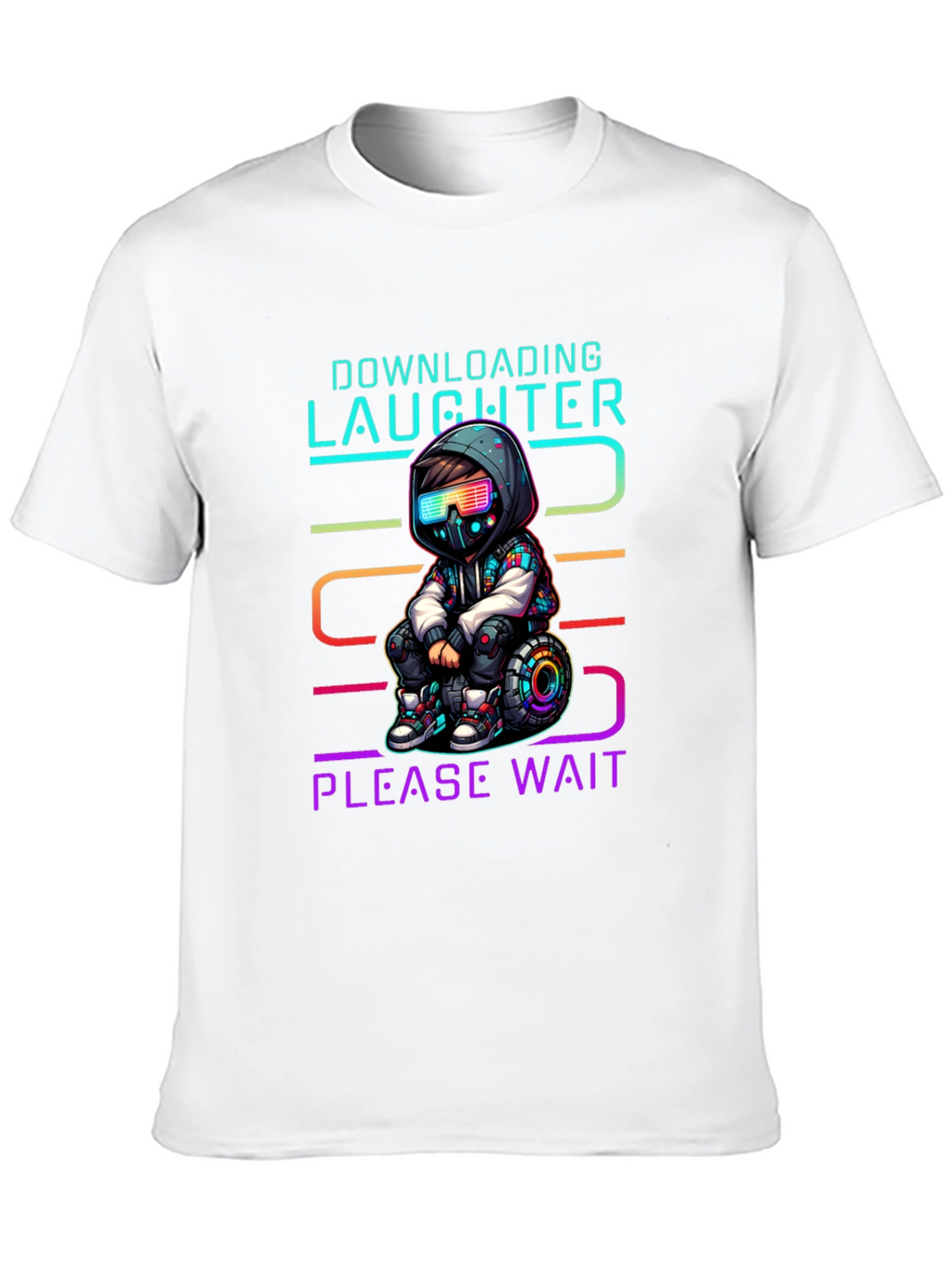 Downloading Laughter Graphic T-Shirt
