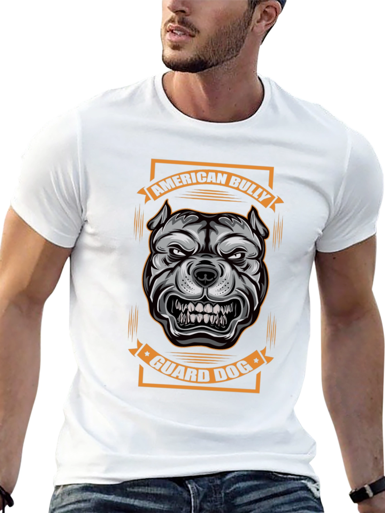 American Bully Guard Dog Graphic Tee - Black