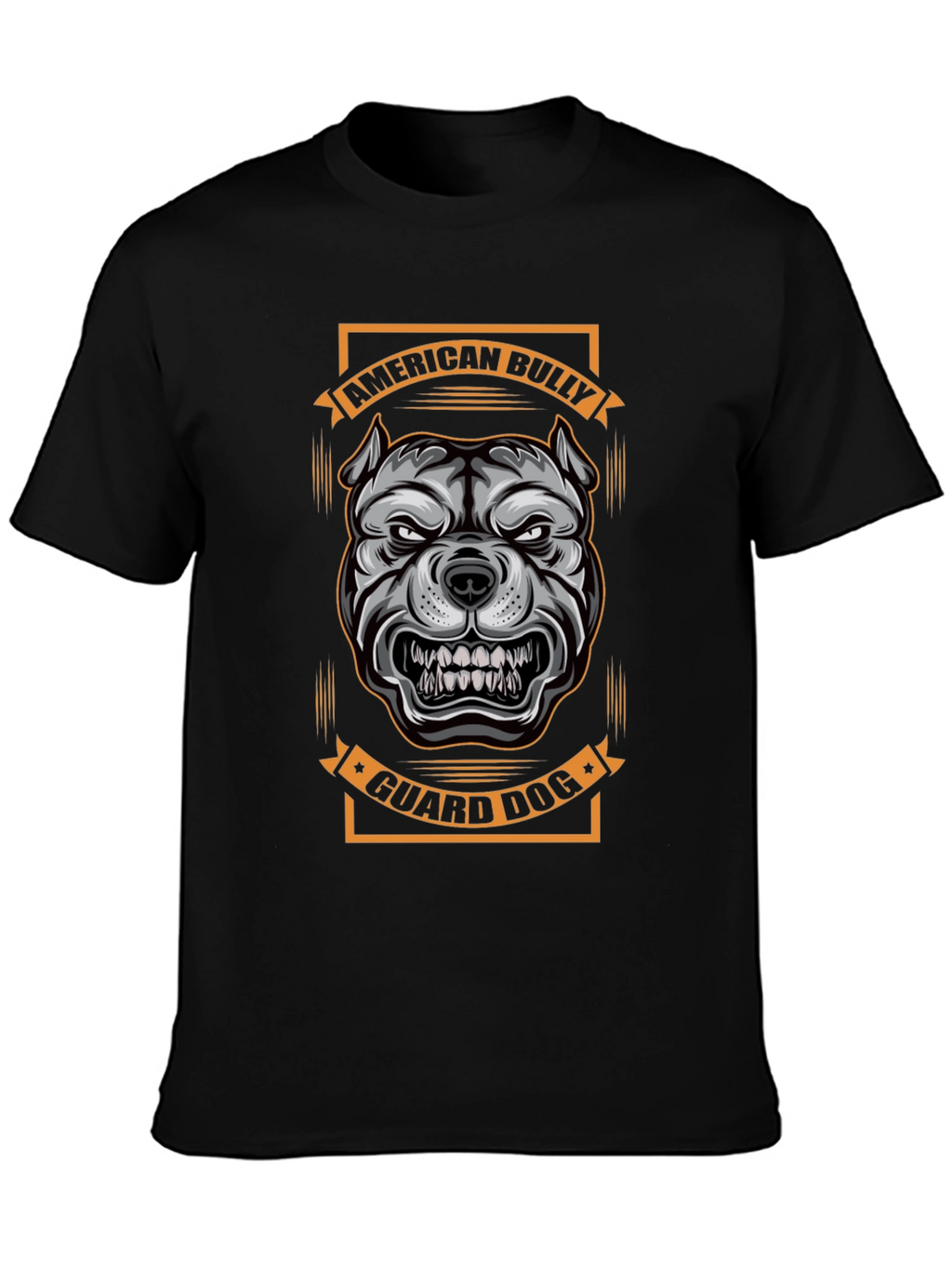 American Bully Guard Dog Graphic Tee - Black