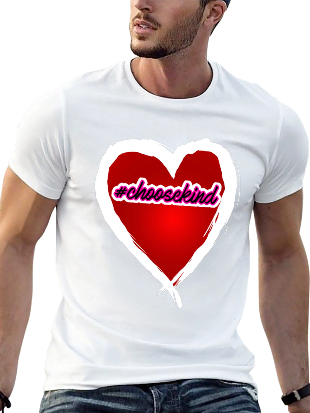 Choose Kind Heart Graphic T-Shirt