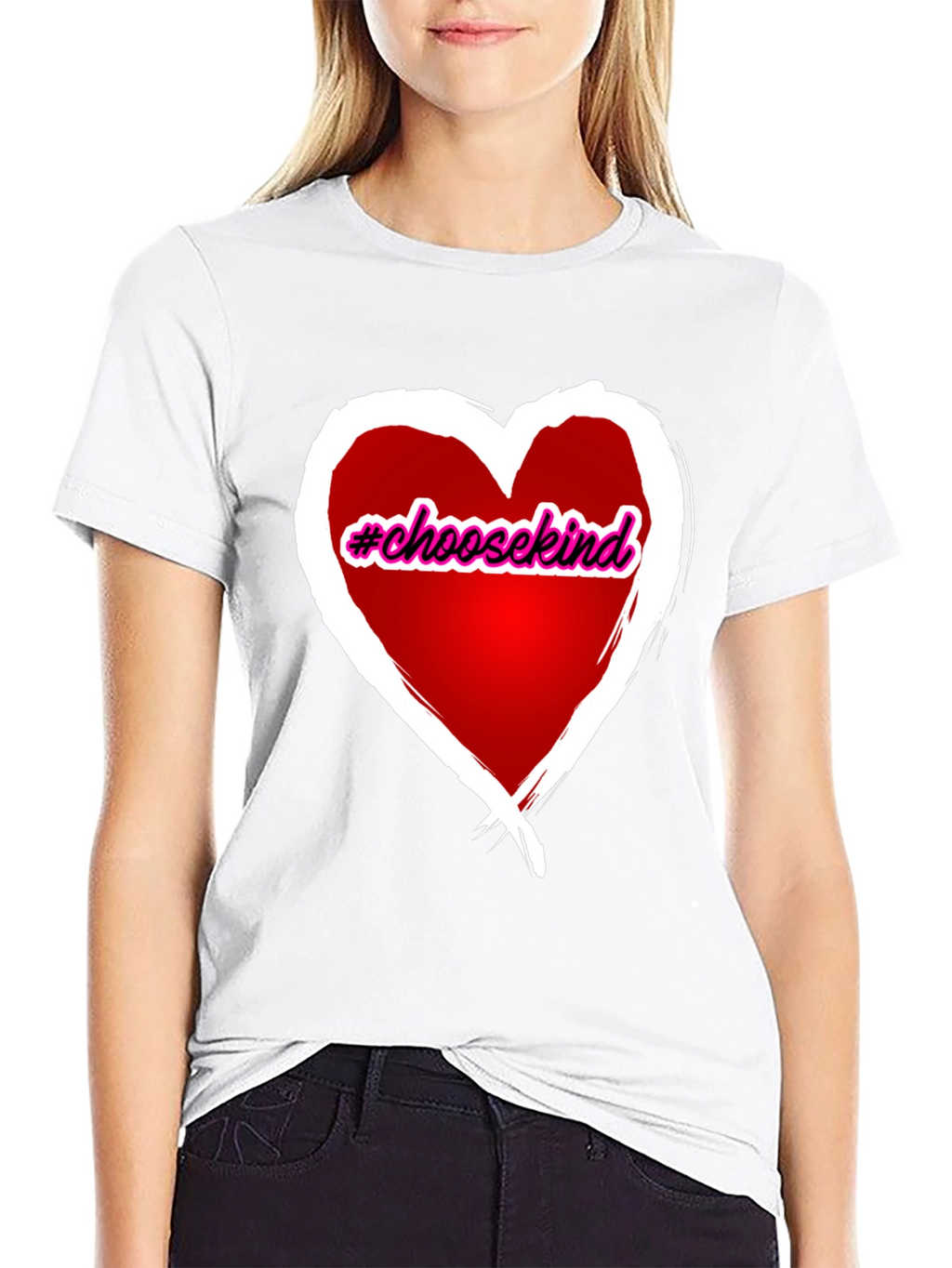 Choose Kind Heart Graphic T-Shirt