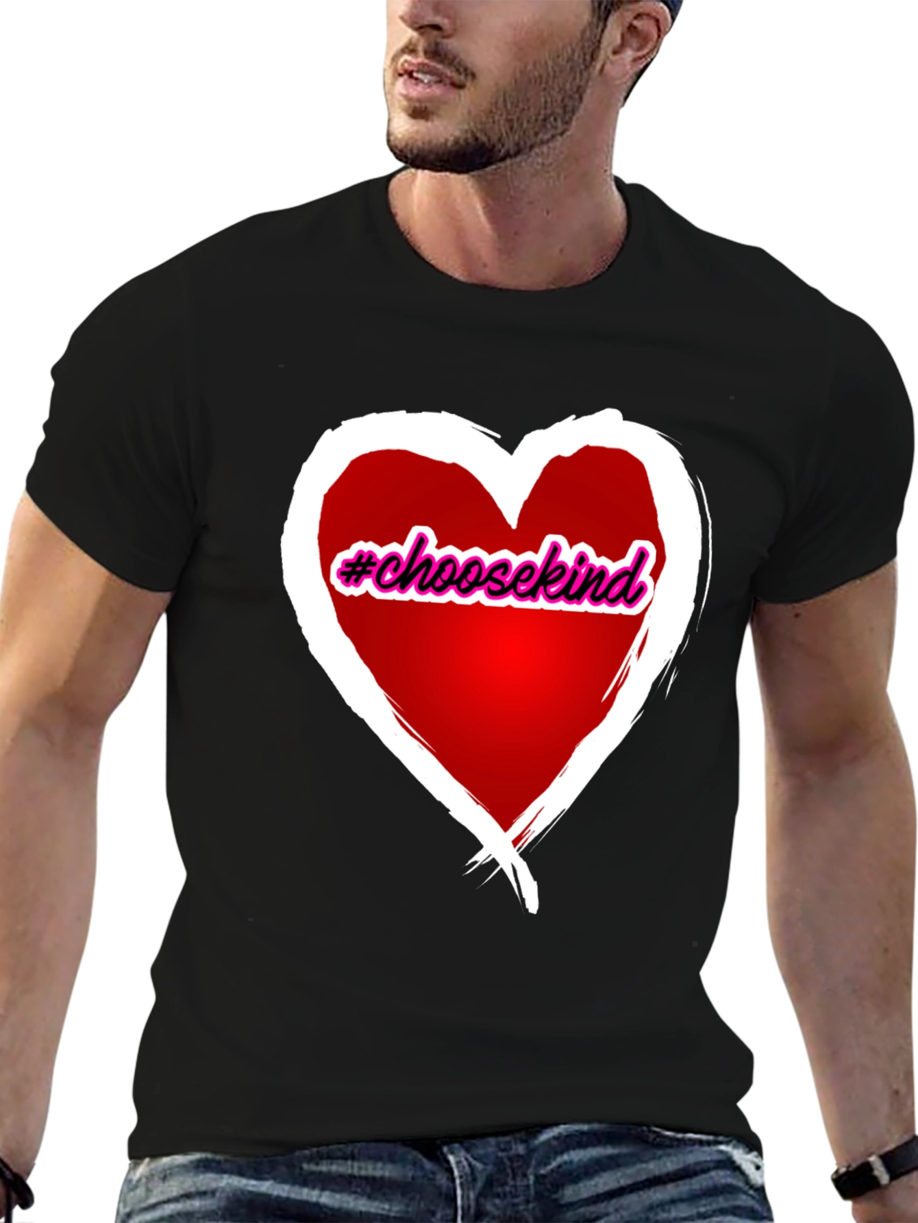 Choose Kind Heart Graphic T-Shirt