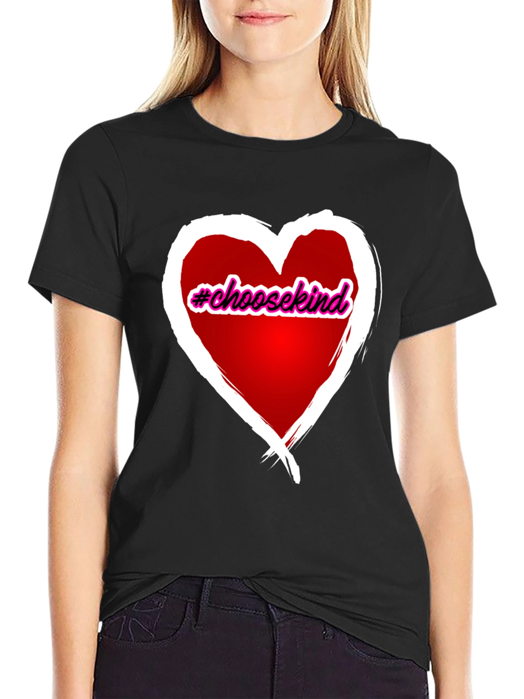 Choose Kind Heart Graphic T-Shirt