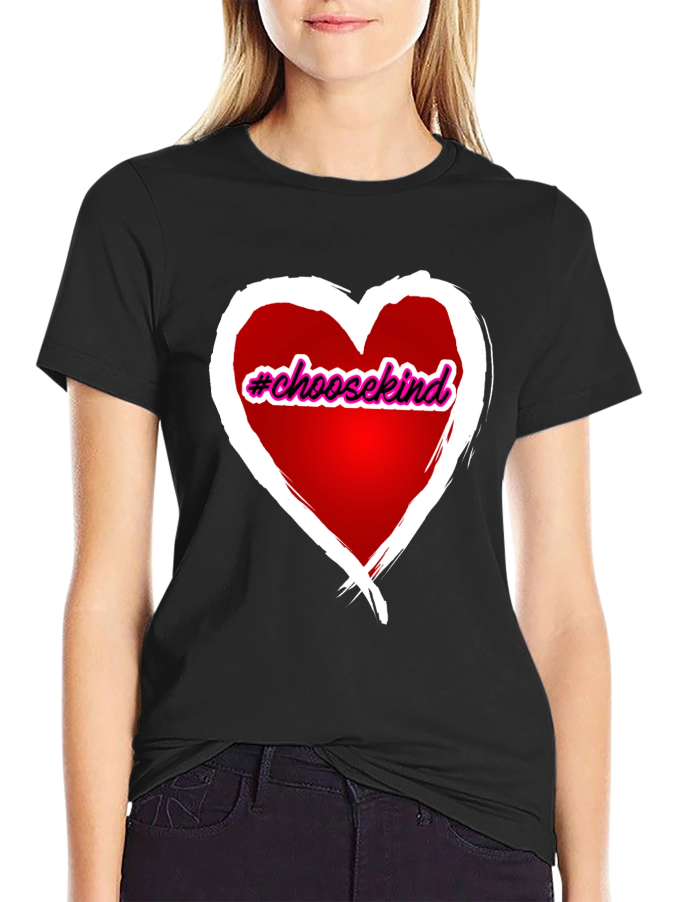 Choose Kind Heart Graphic T-Shirt