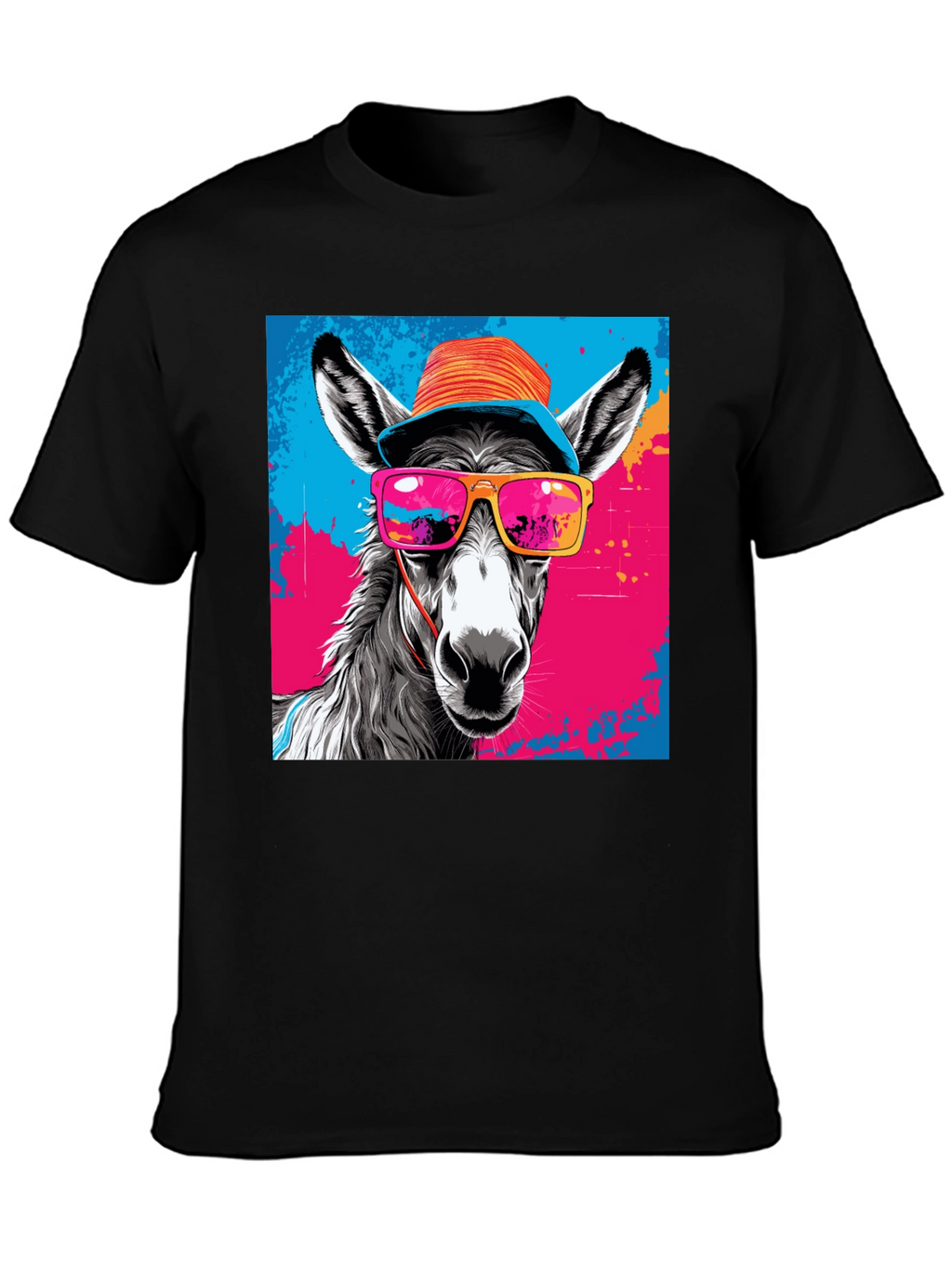Cool Donkey Graphic Tee - Funky Animal Print Shirt