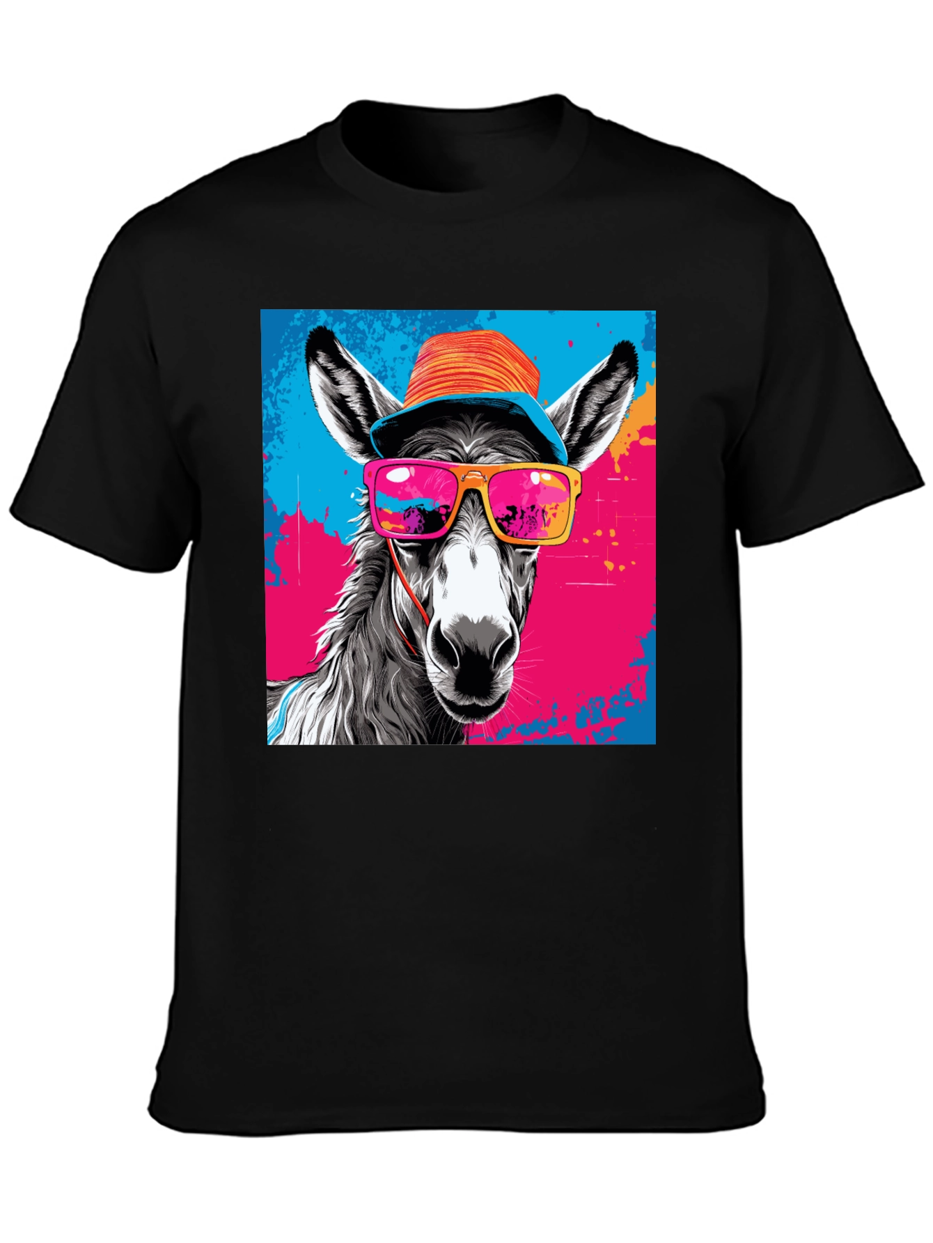 Cool Donkey Graphic Tee - Funky Animal Print Shirt