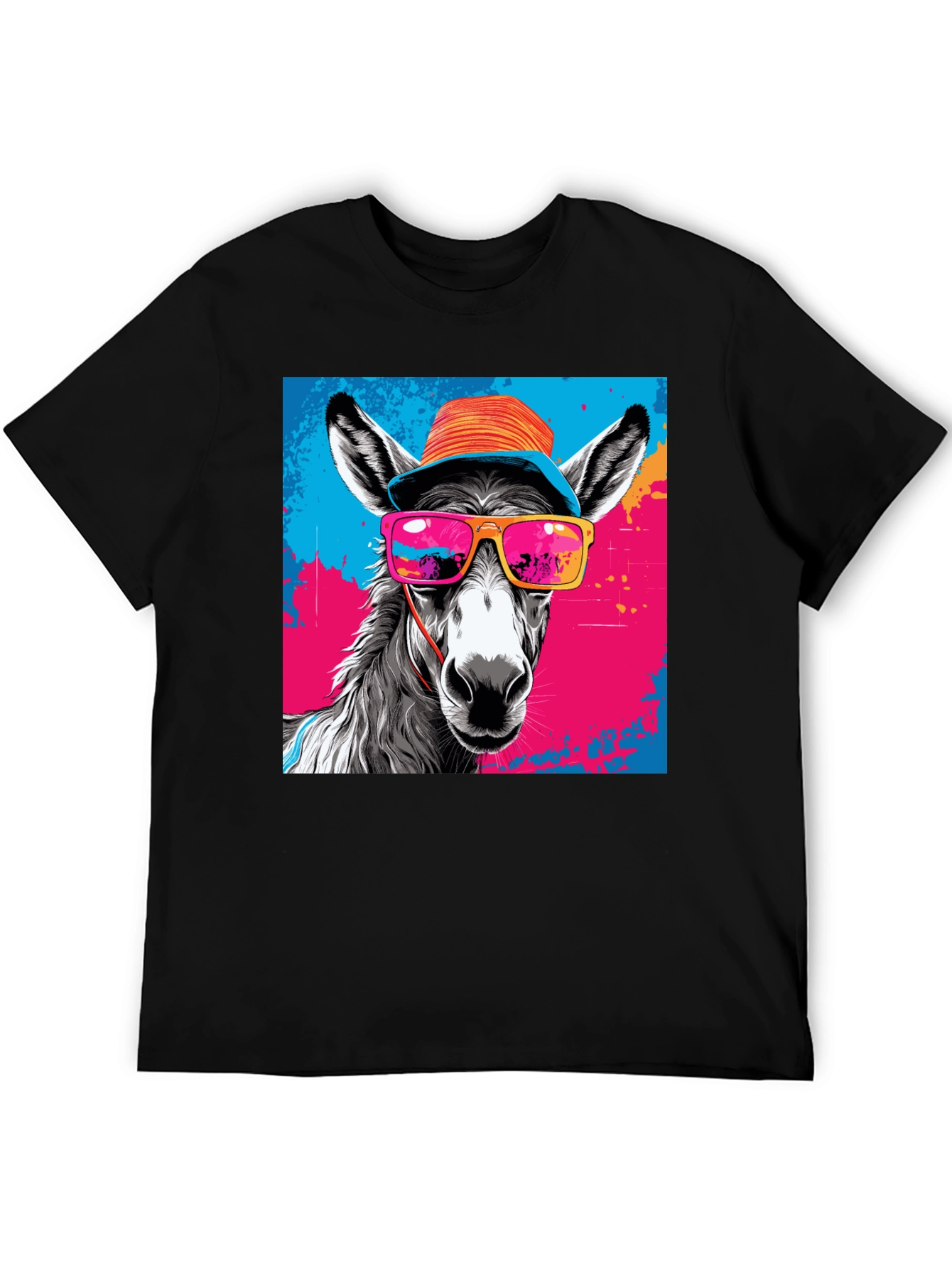 Cool Donkey Graphic Tee - Funky Animal Print Shirt