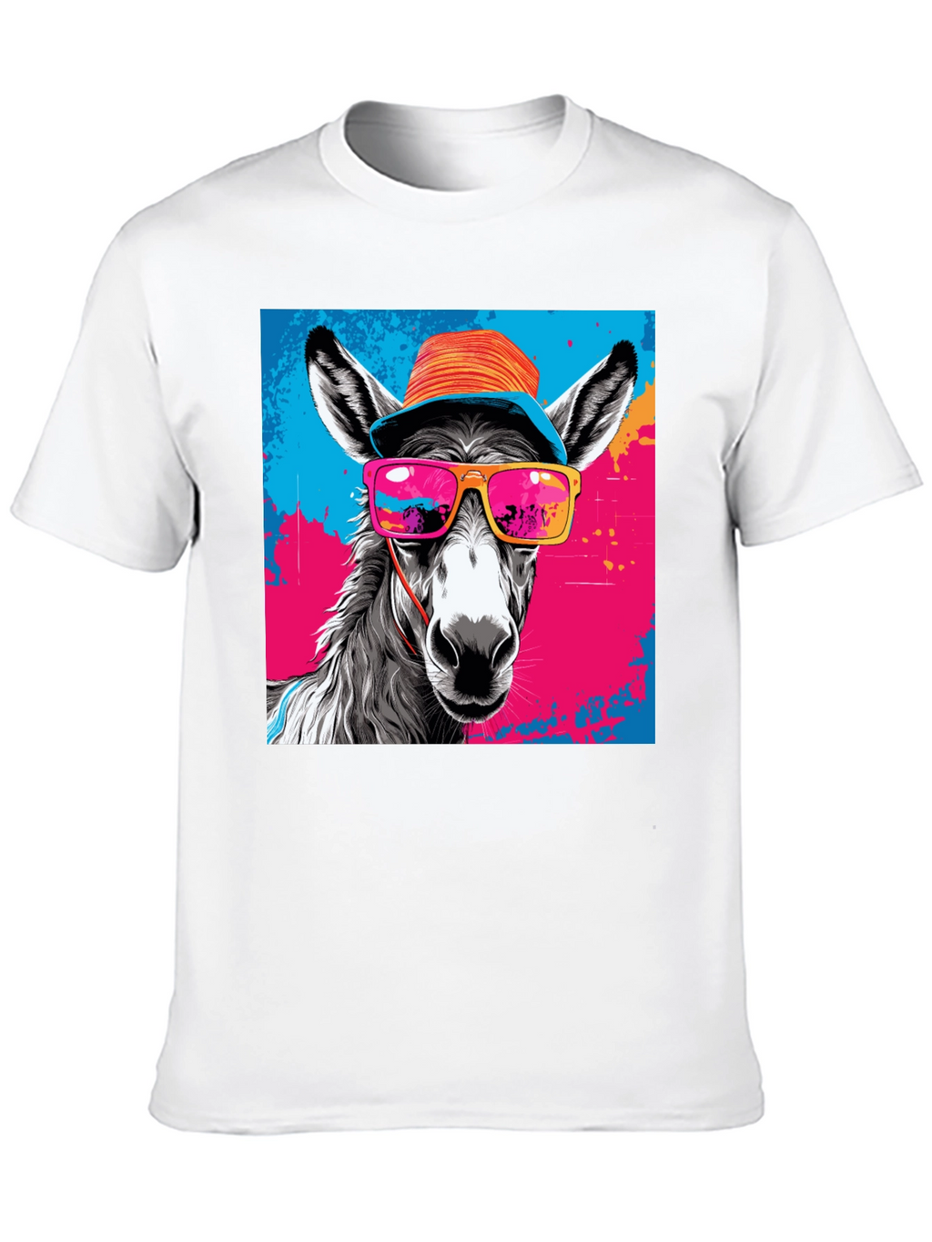 Cool Donkey Graphic Tee - Funky Animal Print Shirt