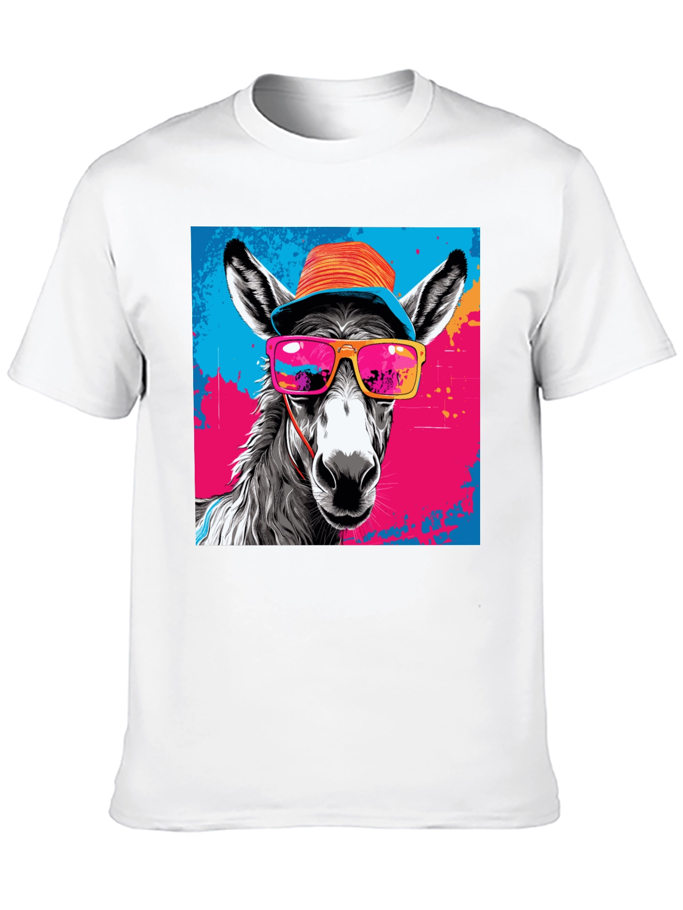 Cool Donkey Graphic Tee - Funky Animal Print Shirt