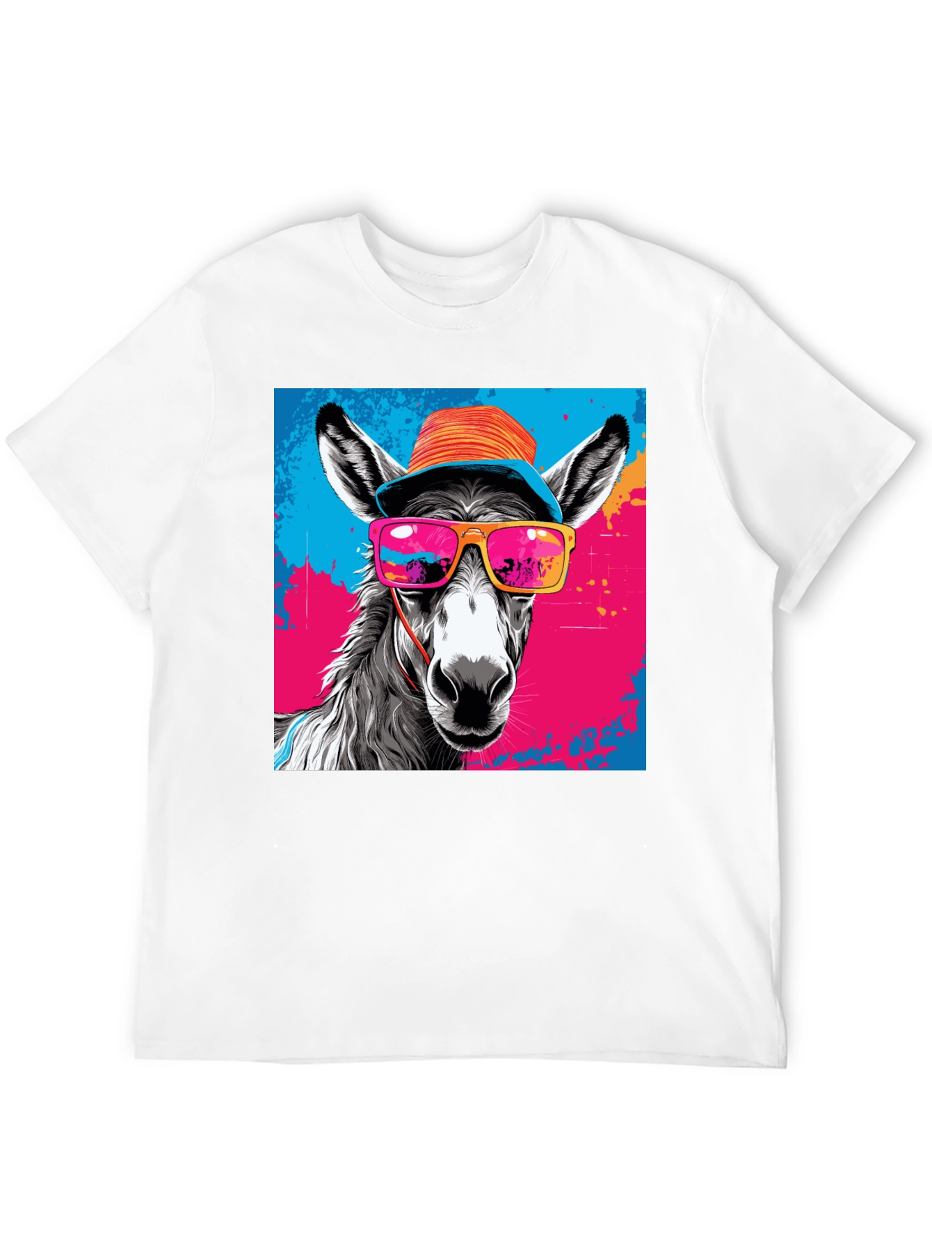 Cool Donkey Graphic Tee - Funky Animal Print Shirt