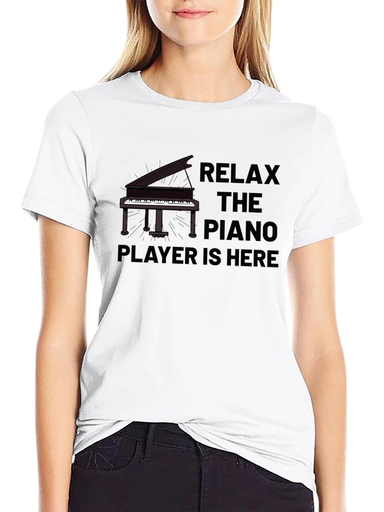 Relax Piano Player T-Shirt - Musician Tee