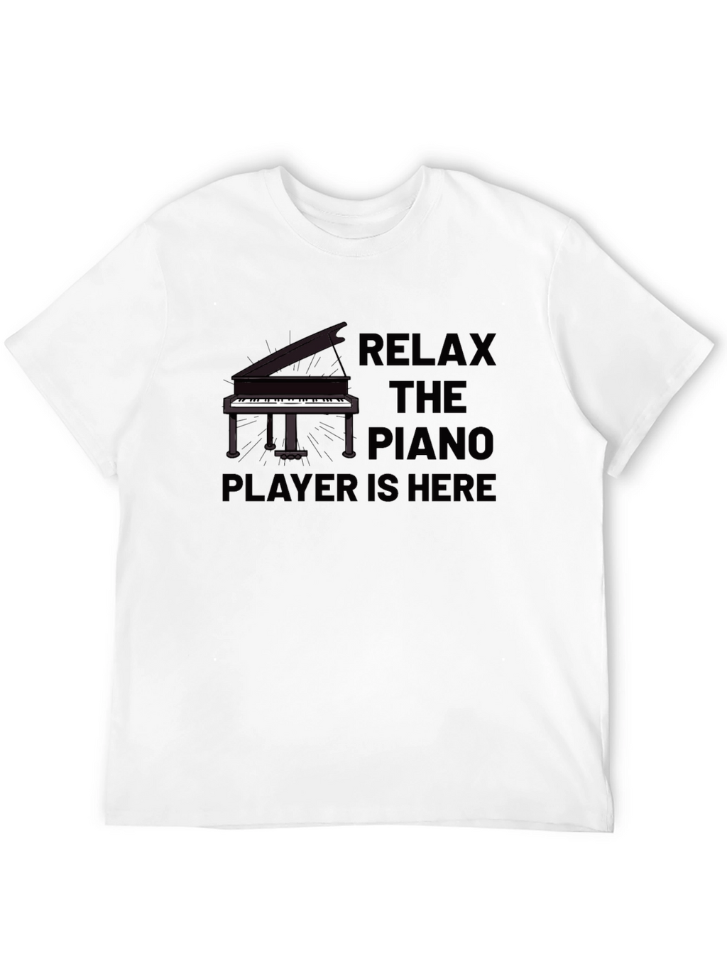 Relax Piano Player T-Shirt - Musician Tee